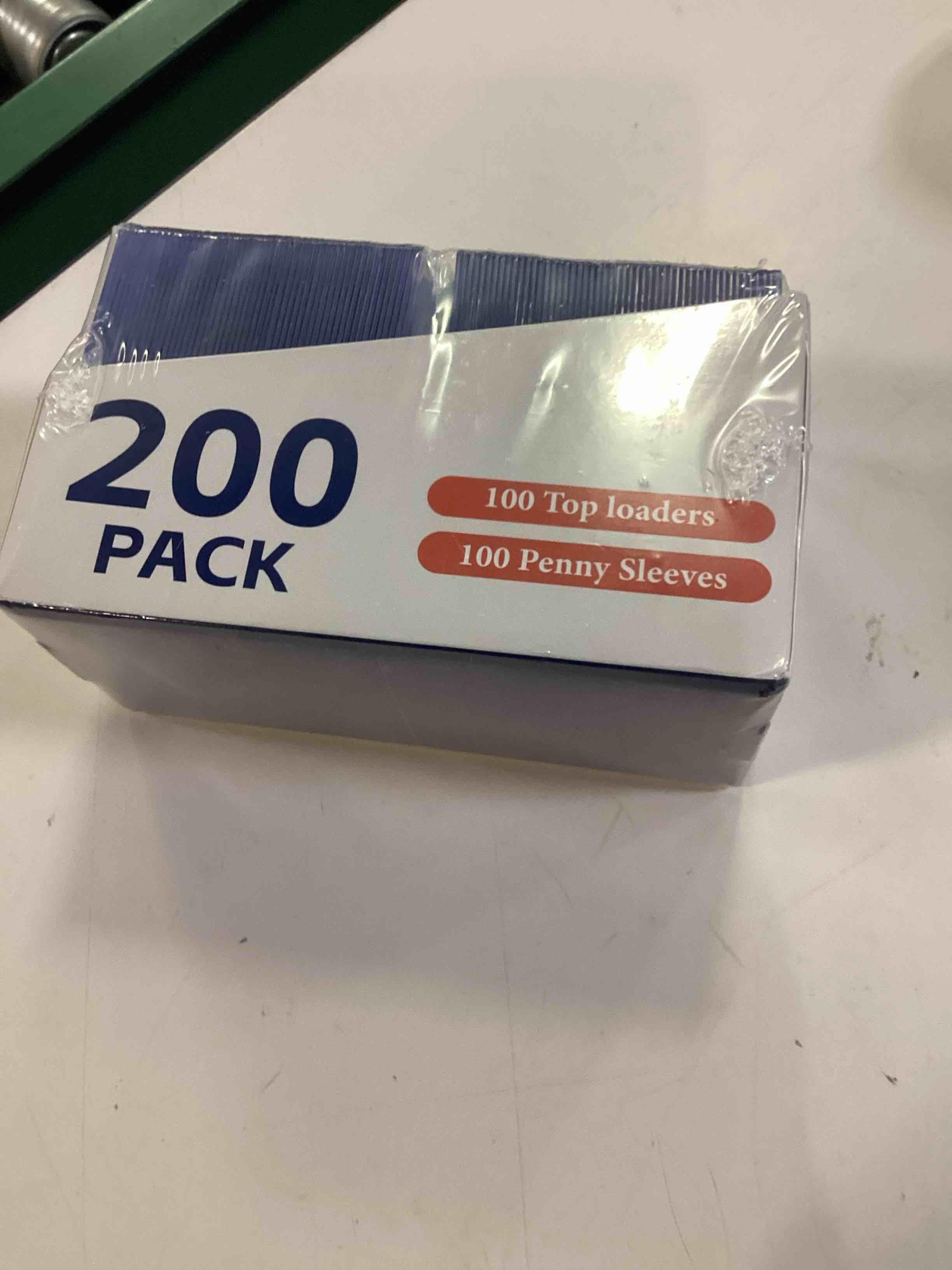 Condition photo showing Good Condition for 200 card sleeves top loaders for cards, 3" x 4" hard plastic toploaders | baseball card protectors, trading card holder