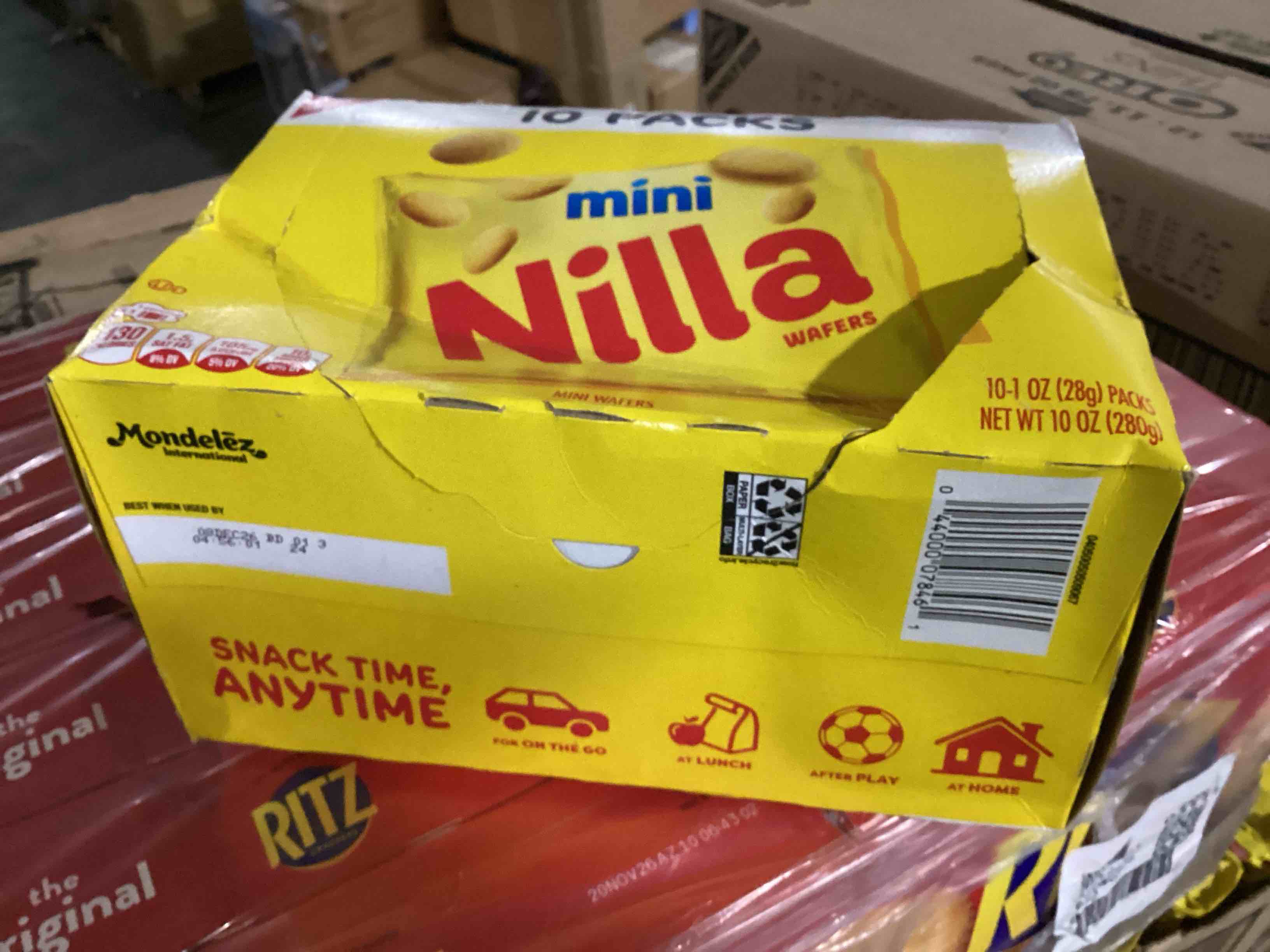Nilla Mini Wafers Cookies Snack Pack - 10oz/10ct