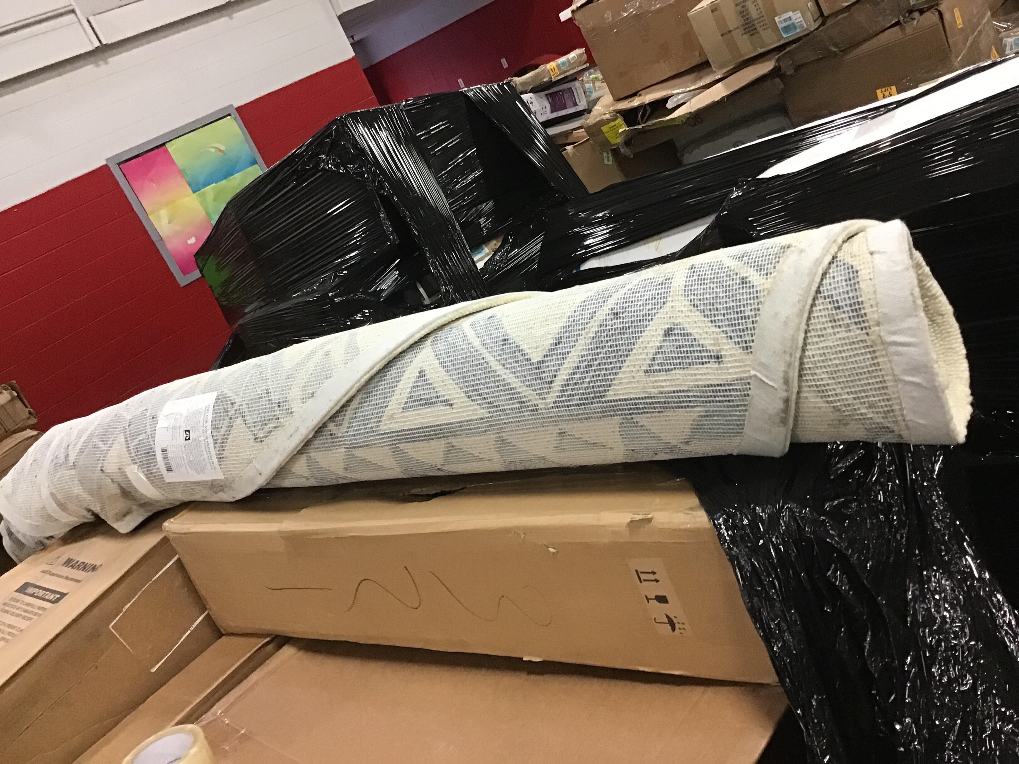 Momeni Rugs VERANVR-56MBU900R Veranda Collection Round Contemporary Indoor & Outdoor Area Rug, 9', Multicolor