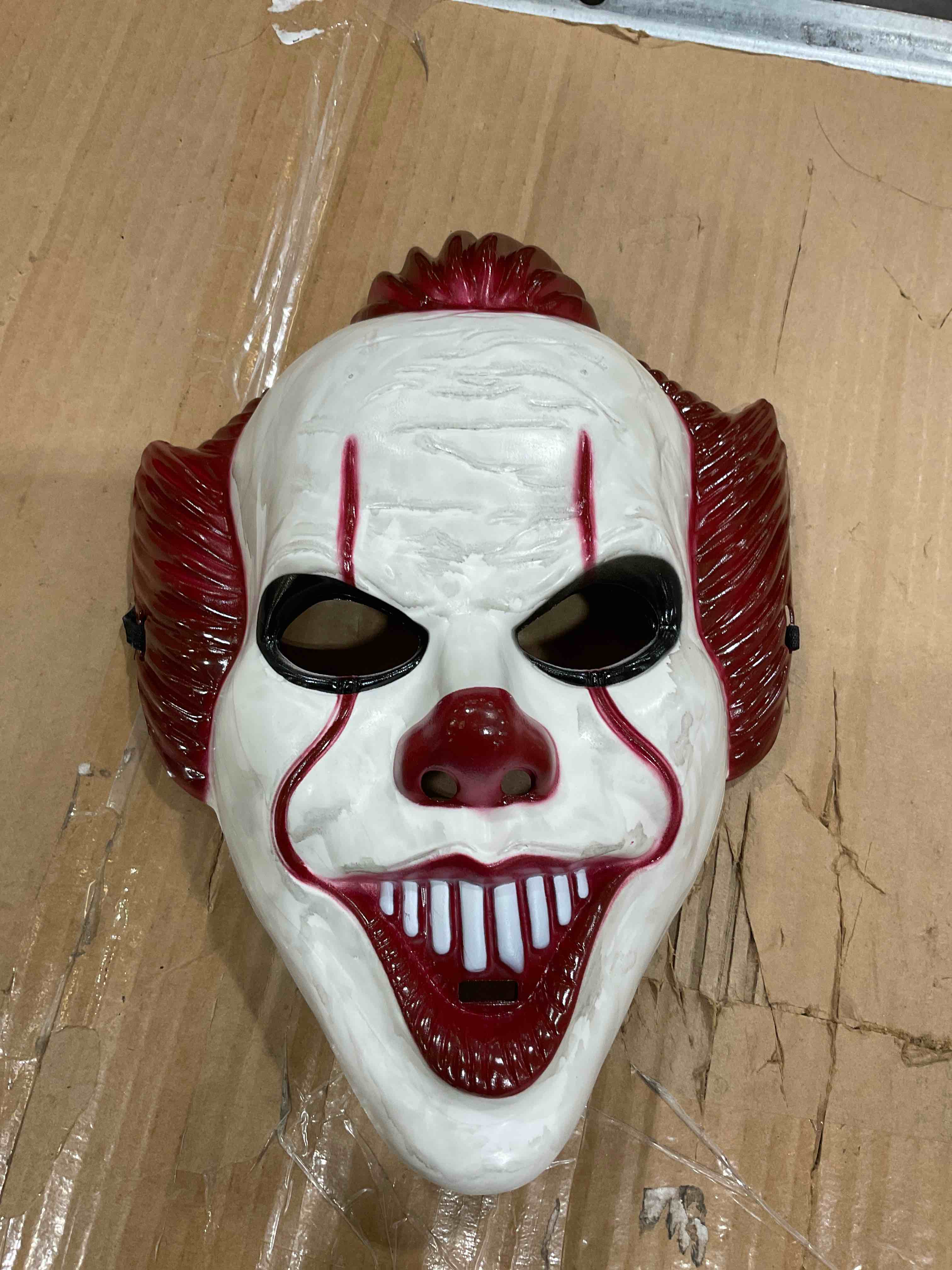 Halloween Mask Creepy Scary Penny-wise Clown Full Face 