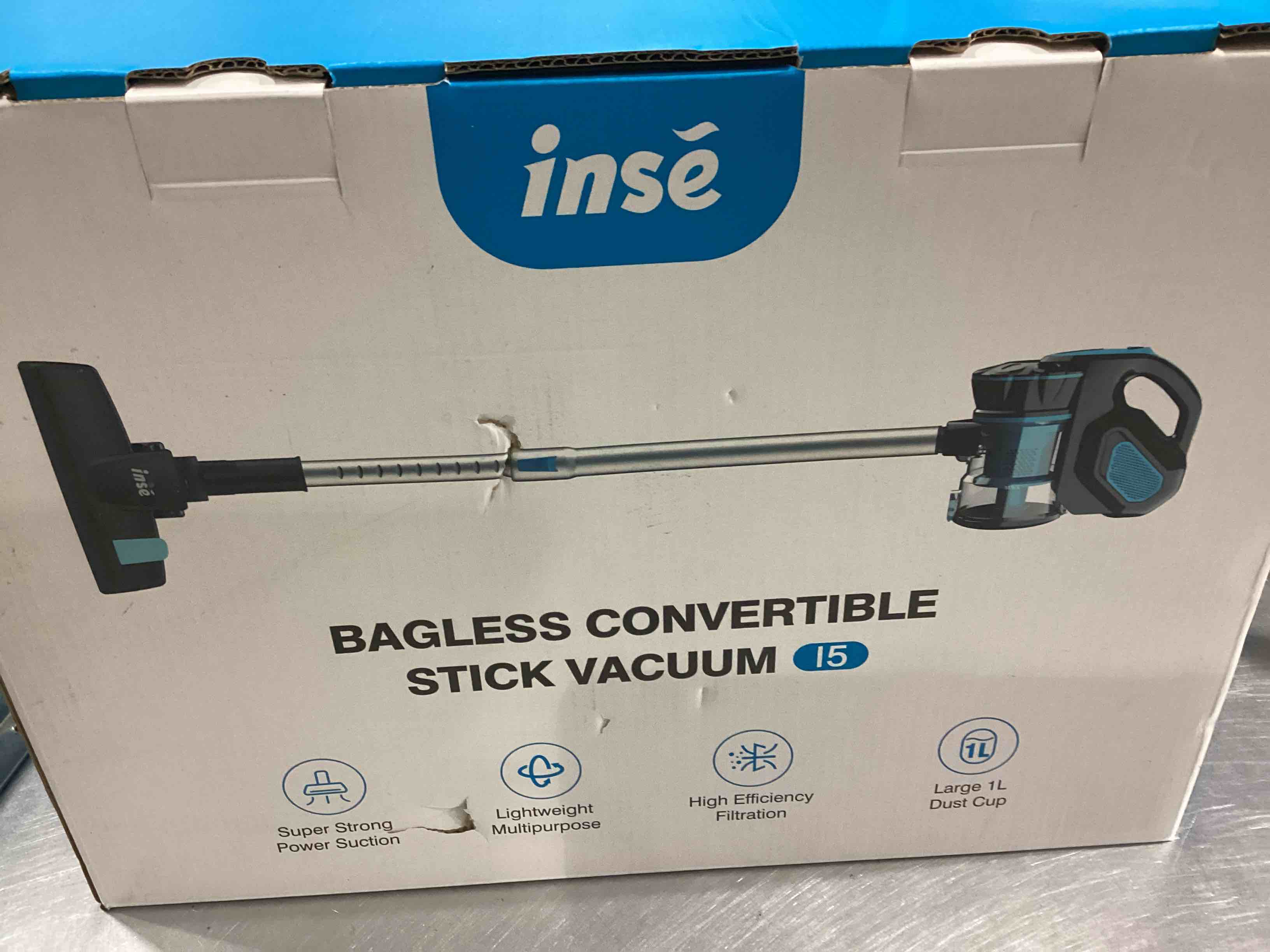 insé BAGLESS CONVERTIBLE STICK VACUUM 15