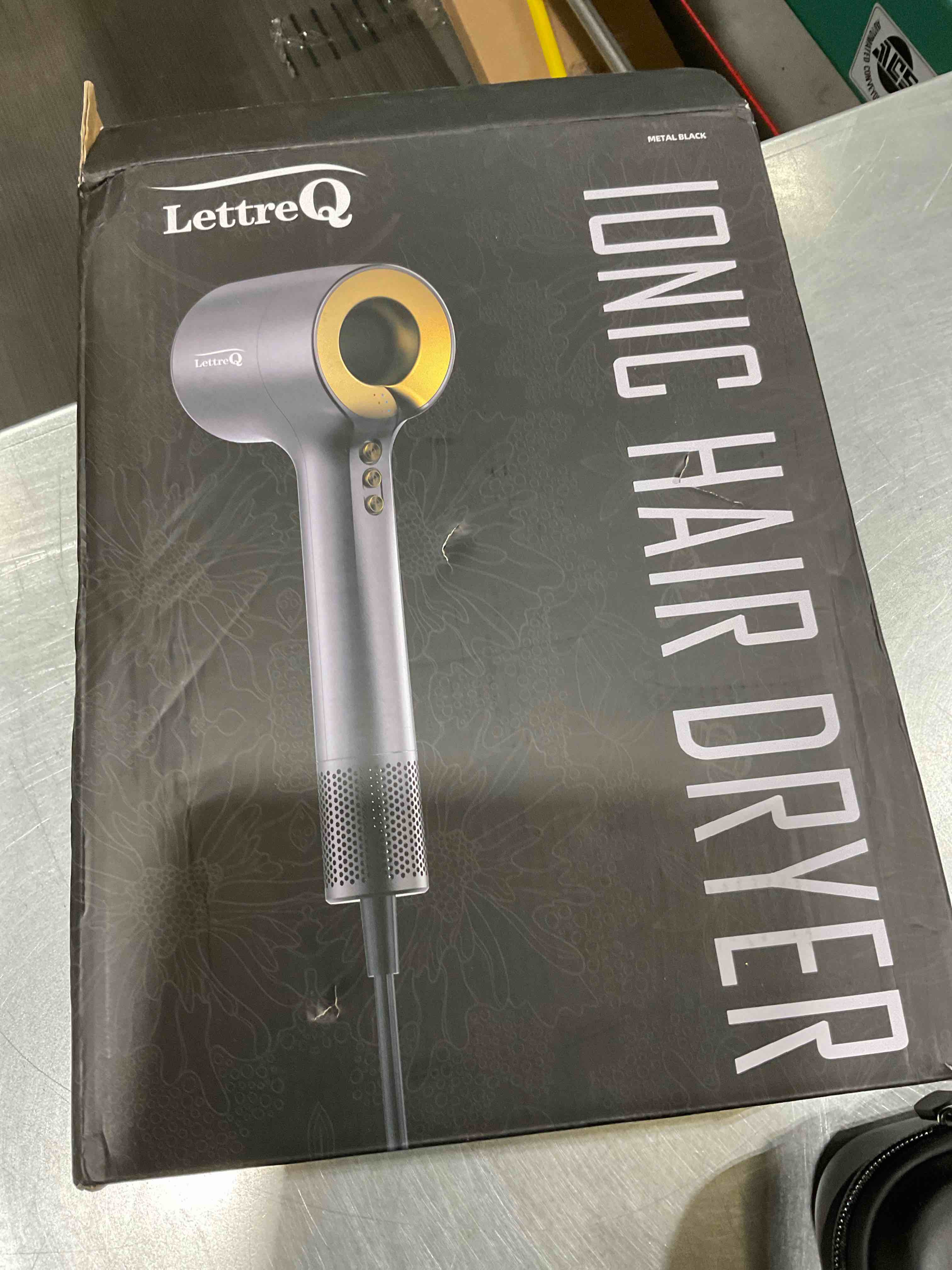 LettreQ Hair Dryer 1400W Professional Ionic Hair Blow Dryer with Diffuser Anti Flight Flyaway 