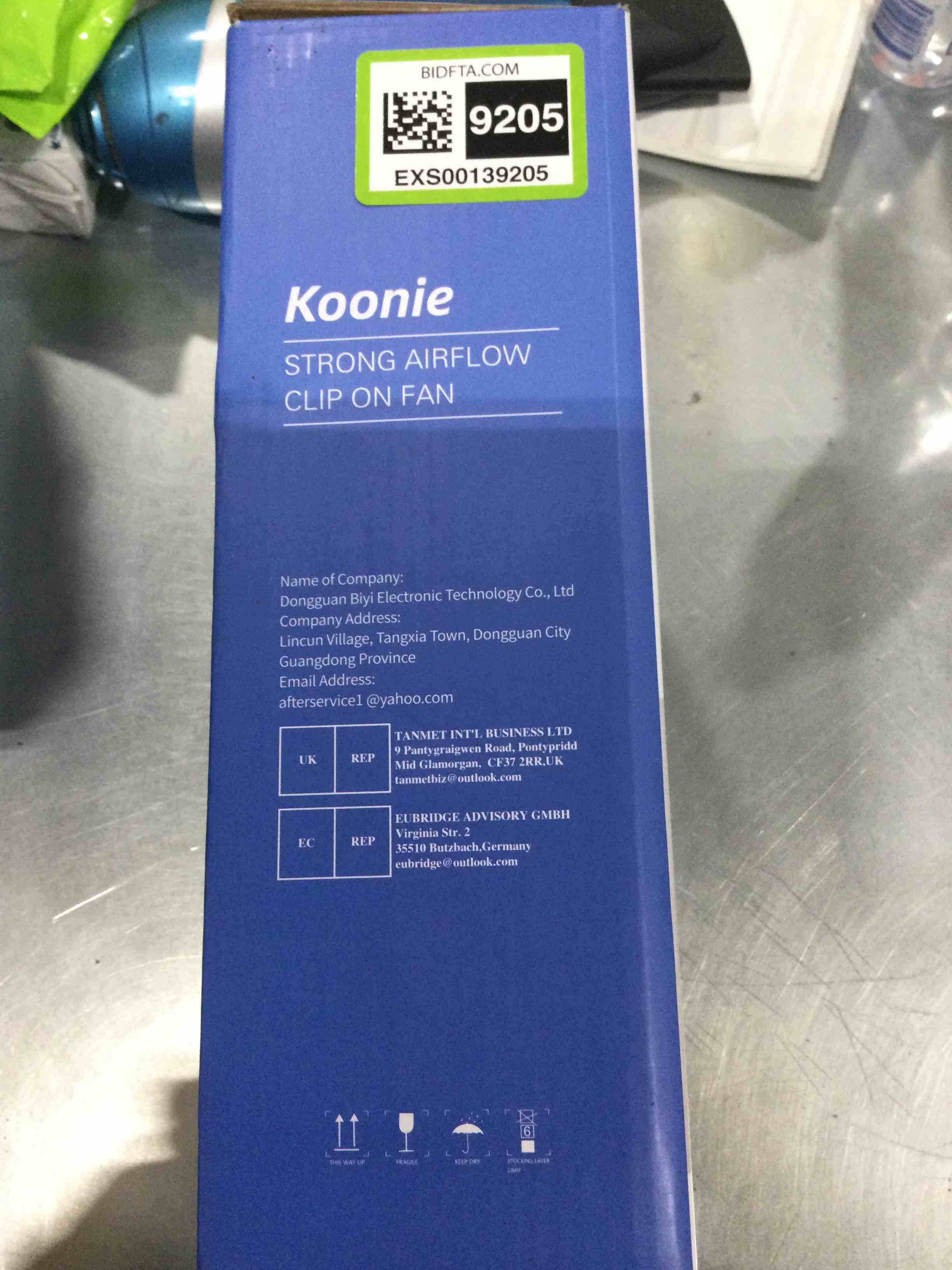 Koonie Strong Airflow clip fan