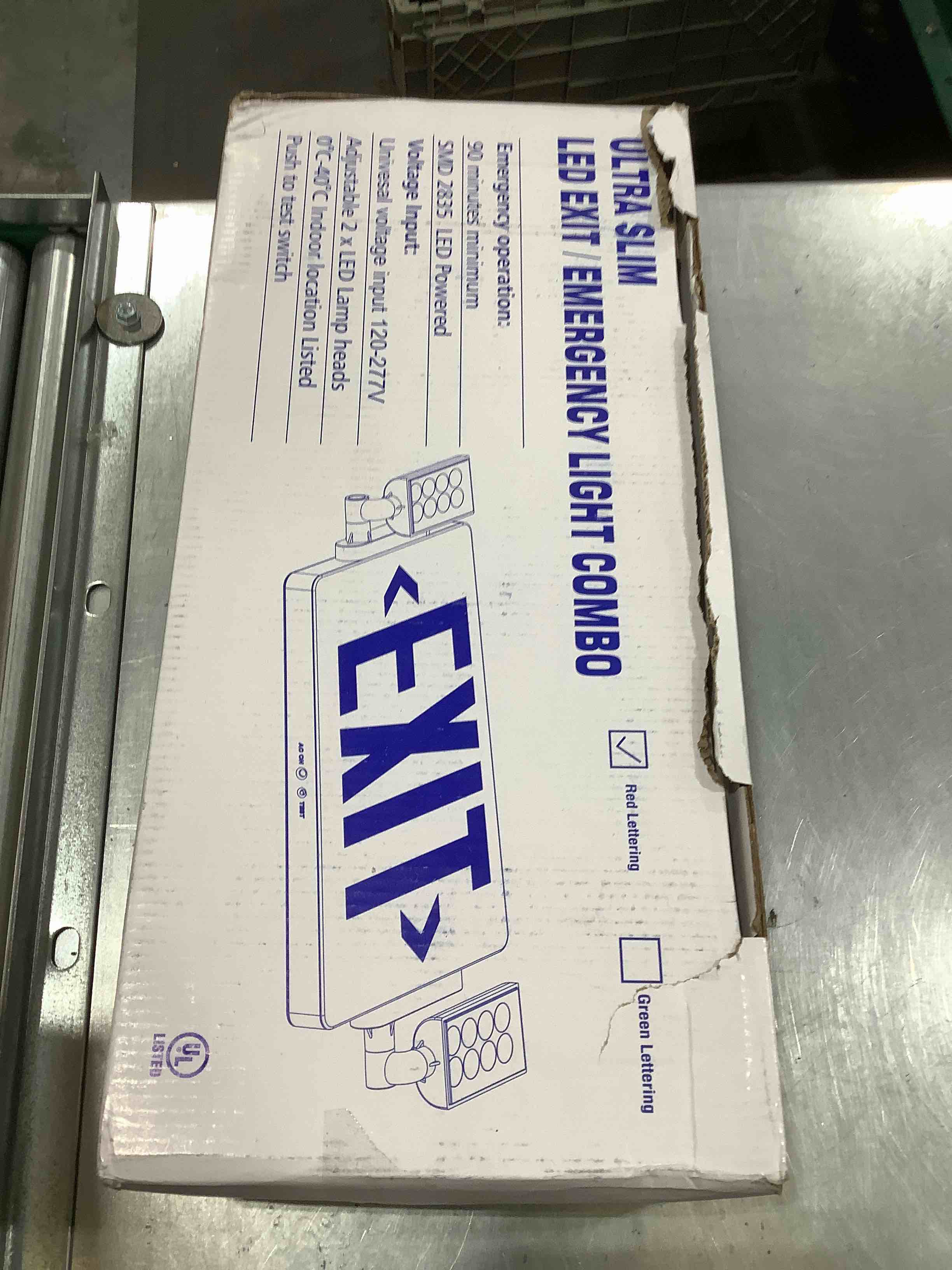 ULTRA SLIM LED EXIT / EMERGENCY LIGHT COMBO