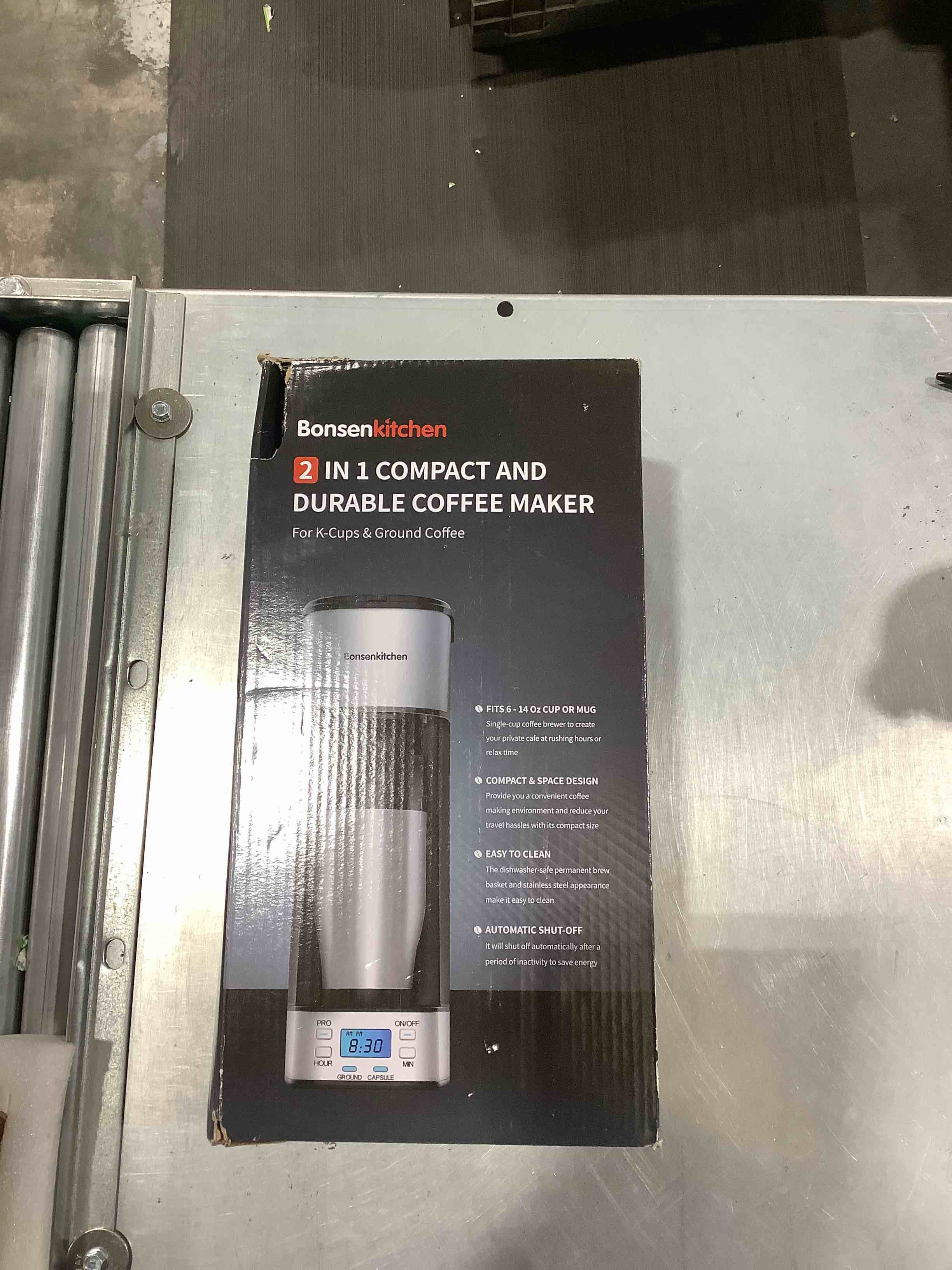 Bonsenkitchen 2 IN 1 COMPACT AND DURABLE COFFEE MAKER 