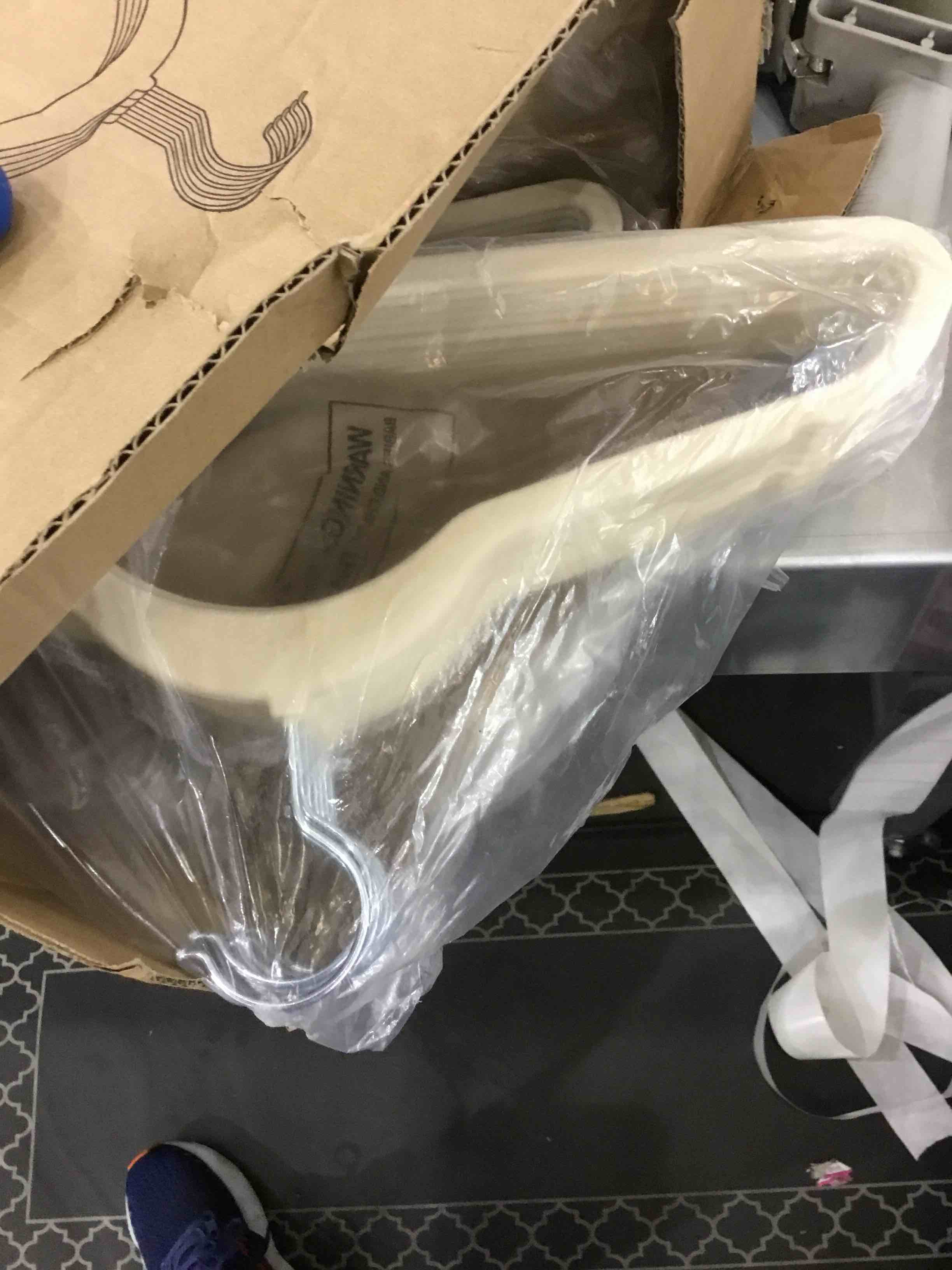 BAGAIL Velvet Hangers,Ivory Non Slip 360 Degree Swivel Hook Strong and Durable Clothes Hangers for Coats, Suit, Shirt Dress, Pants & Dress Clothes (50 Pack Ivory)