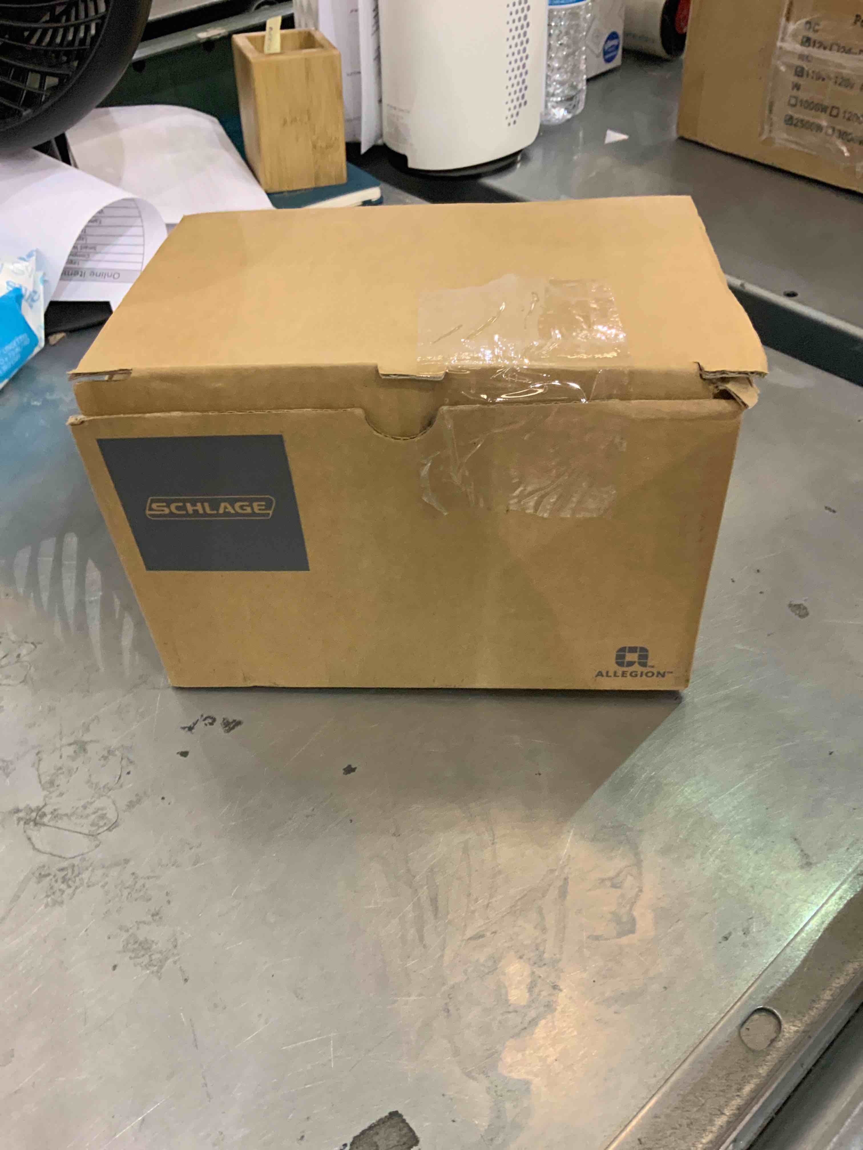 Schlage FE695 CEN 622 LAT Touch Century Lock with Latitude Lever, Electronic Keyless Entry Lock, Matte Black