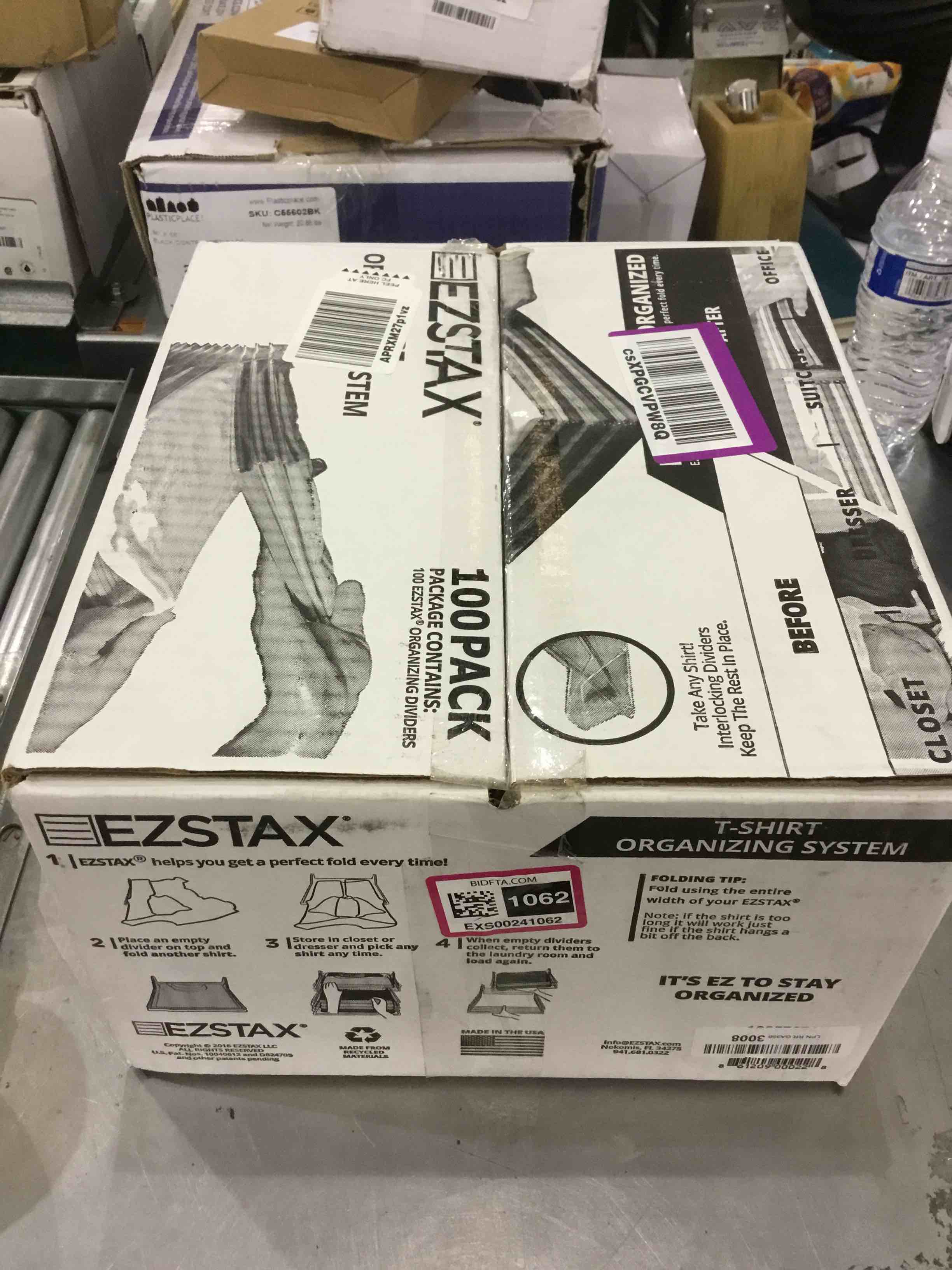 EZSTAX Clothing Organization System, Regular Size, 100 Pack