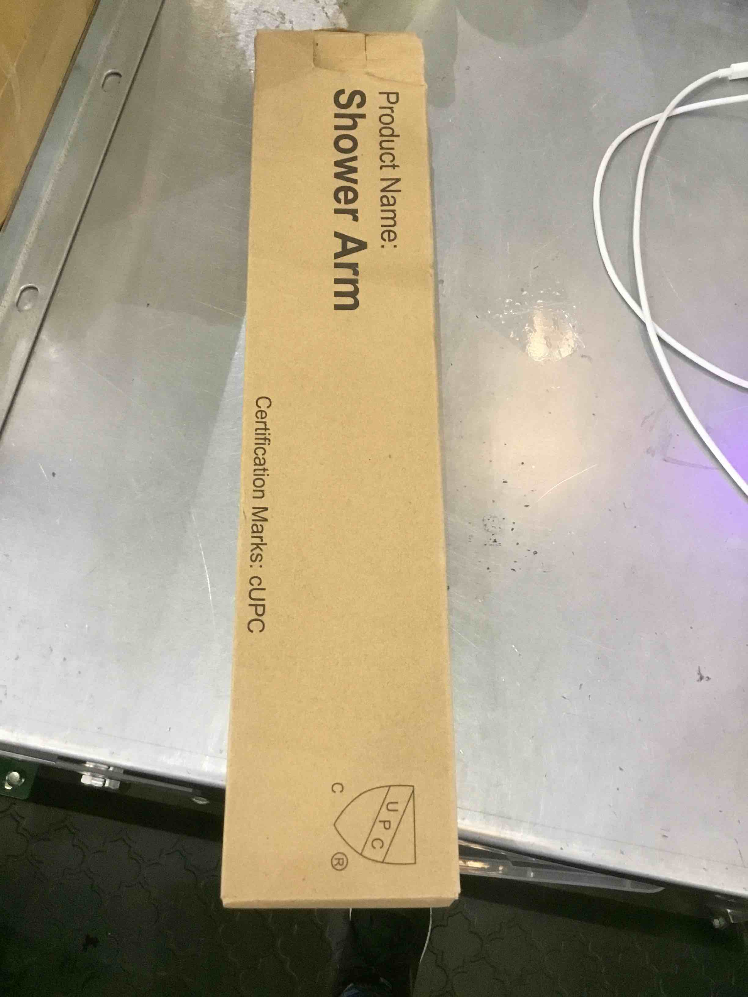 EMBATEHR Extra Long and Thicken Brass 16 Inch Shower Extension Arm, Chrome Universal Shower Straight Wall-Mounted Shower Arm