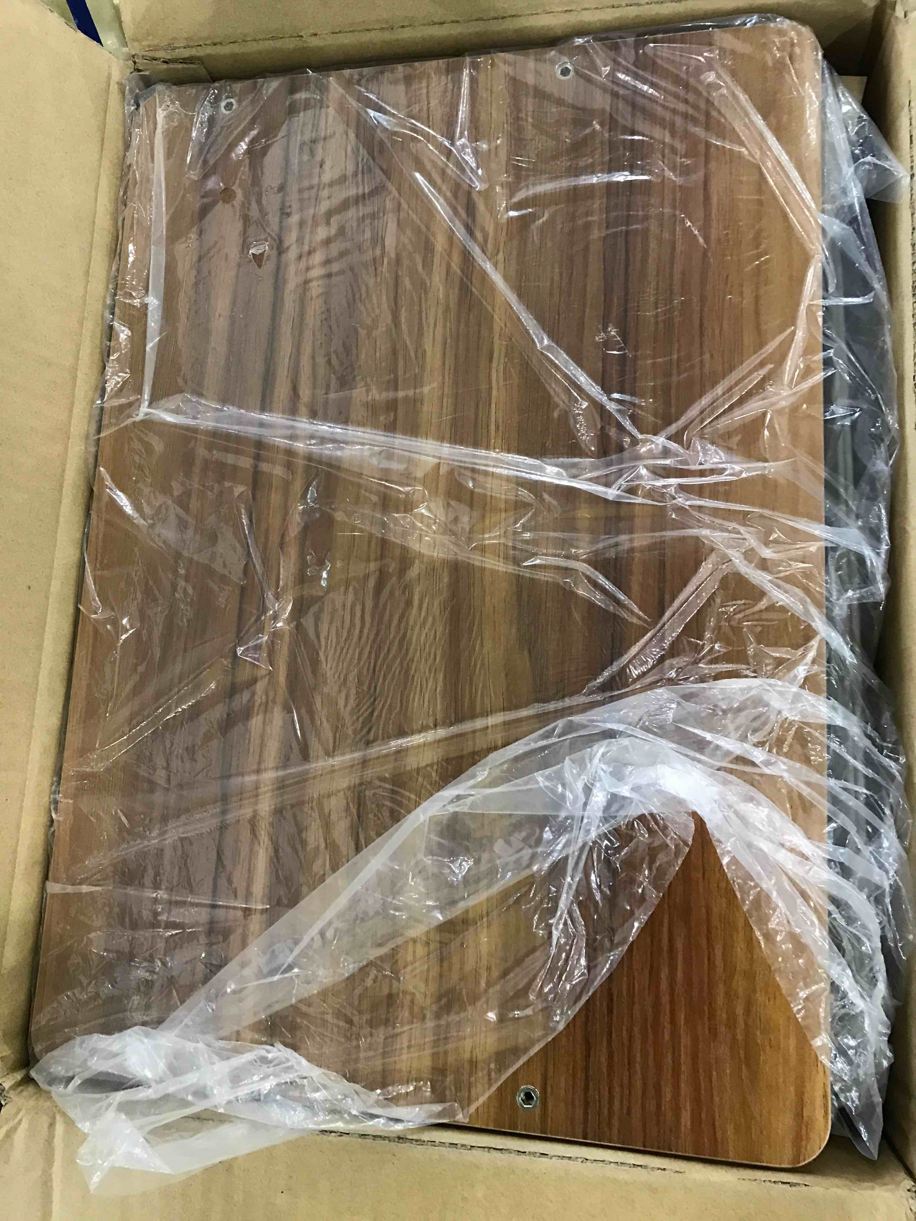 HIDODO Rolling Cart with Wooden Tabletop, 3 Tier Metal Utility Cart, Rolling Storage Organizer Cart with Lockable Wheels for Kitchen, Office, Bedroom (White)