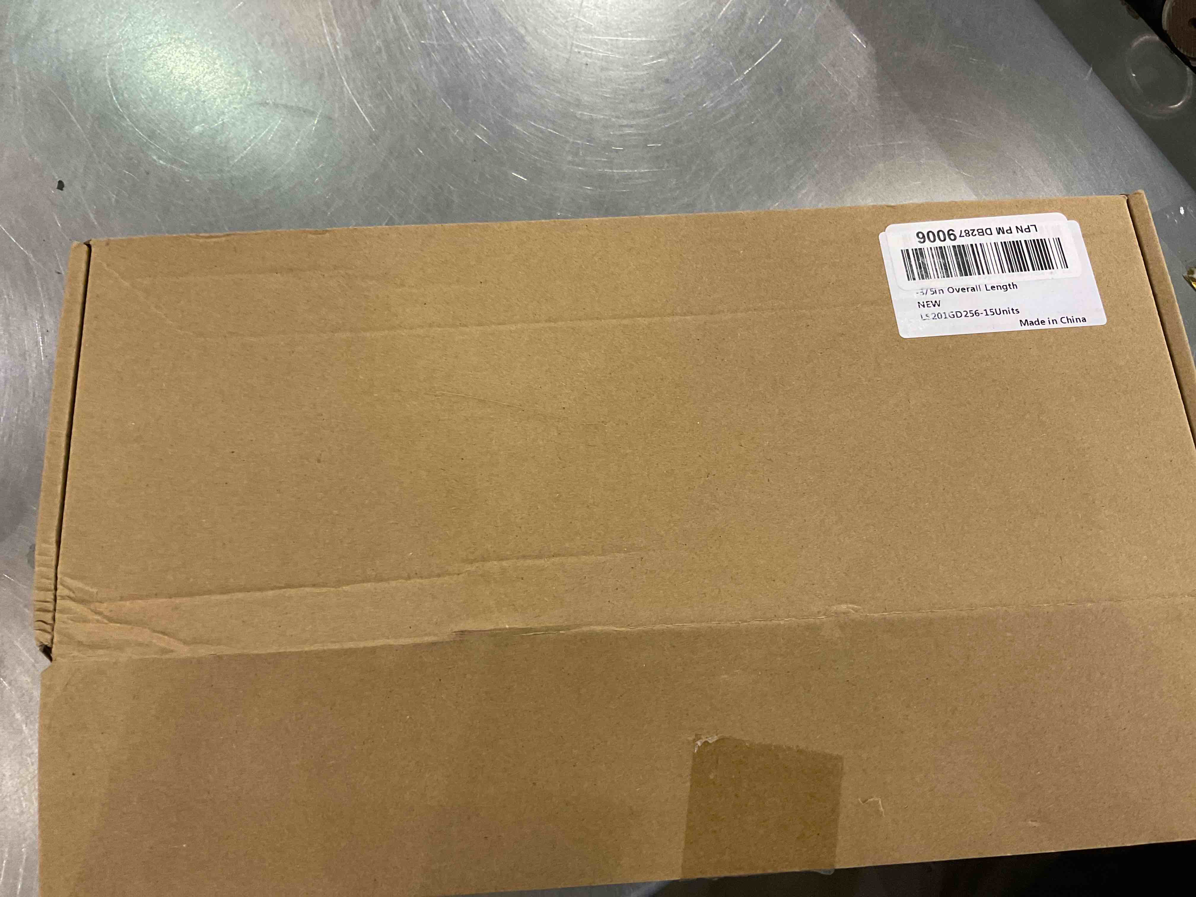 Goldenwarm 15pcs Brushed Brass Cabinet Cupboard Drawer Door Handle Pull Knob LS201GD256 for Furniture Kitchen Hardware 10in Hole Center 12-3/5in Overall Length