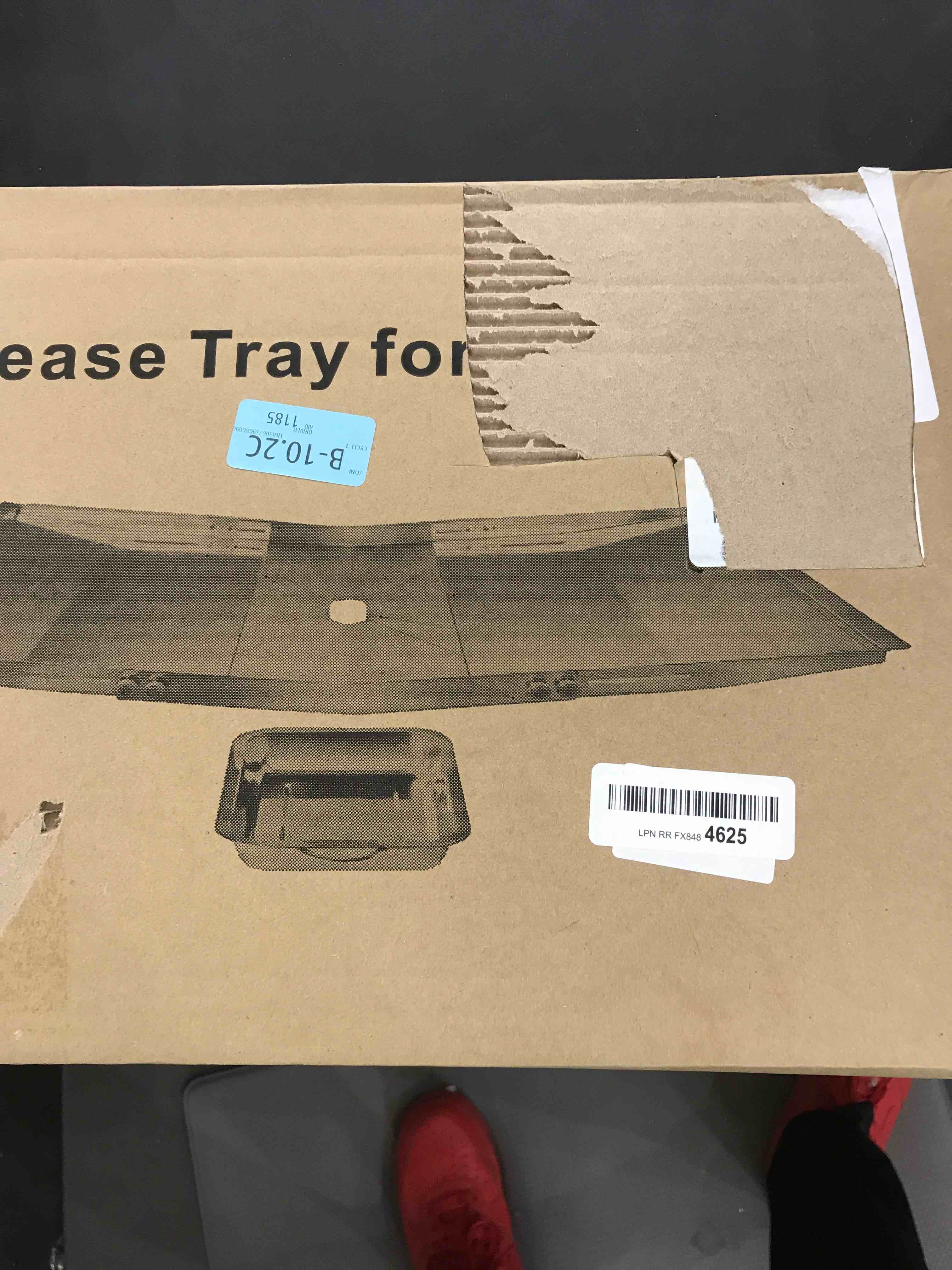 Grease Tray for Gas Grill, Universal Drip Pan for 4/5 Burner Gas Grill Models from Nexgrill, Dyna Glo, Expert Grill,Kenmore, BHG and More - Stainless Steel Grill Replacement Parts (22"-30")