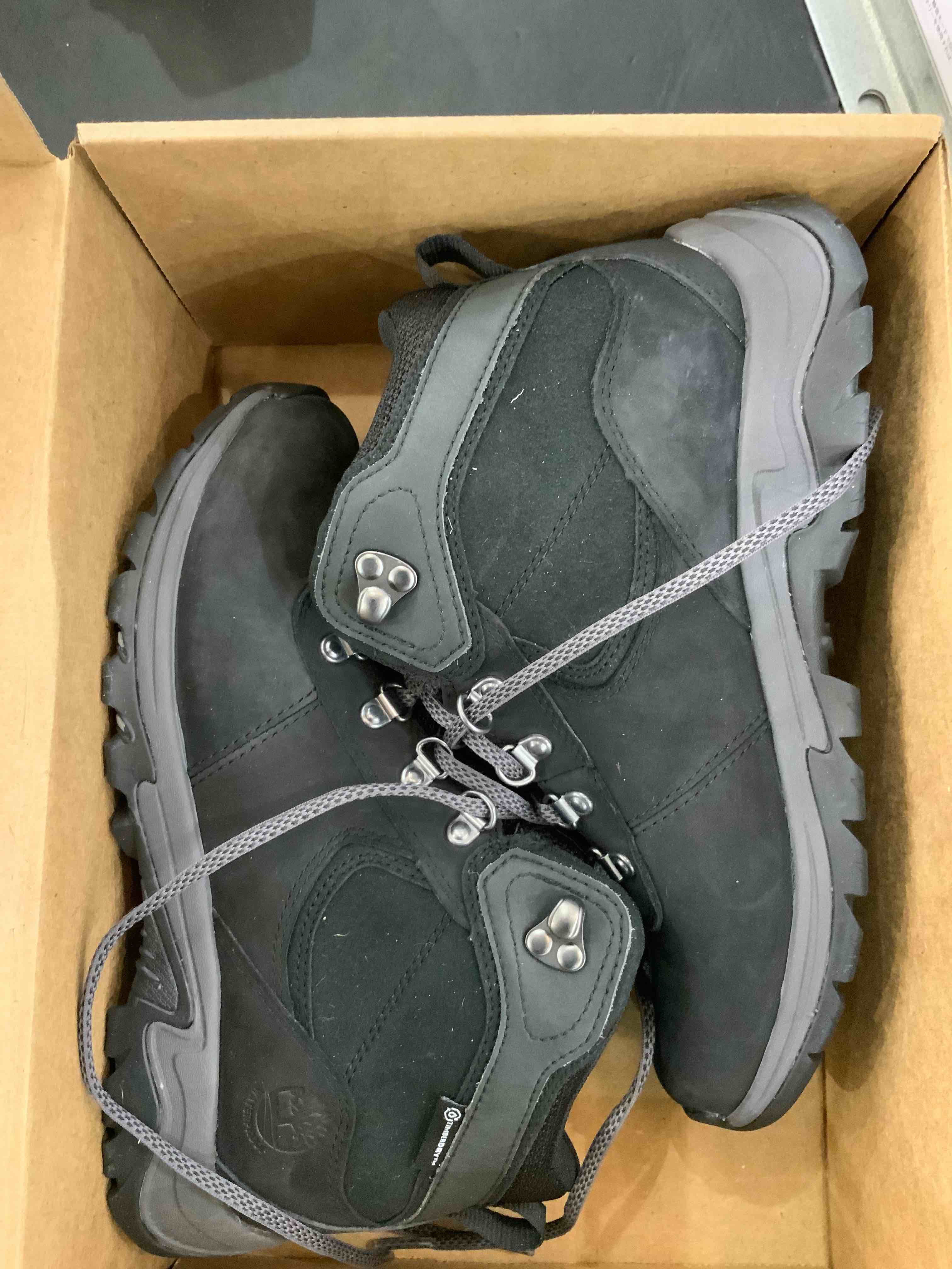 Timberland womens Mt. Maddsen Mid Leather Waterproof Hiker Hiking Boot, Black Nubuck, 7.5 US