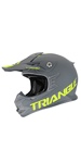 TRIANGLE Youth Off Road Street Motocross Dirt Bike Helmet Motorcycle ATV Helmet DOT Approved(Small, Matte Gray)
