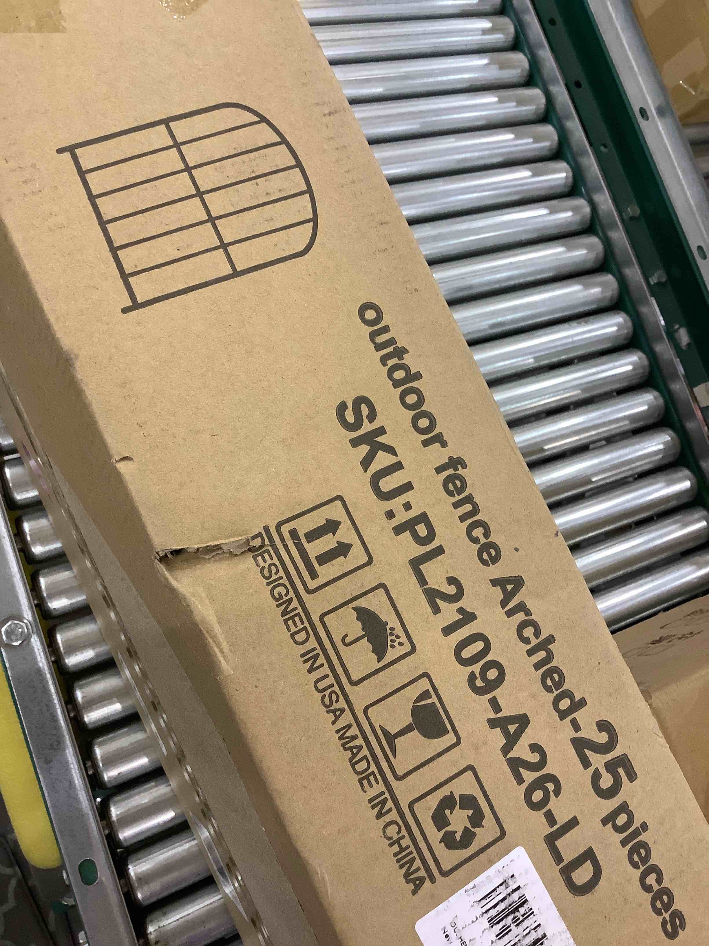 OUSHENG Decorative Garden Fence 25 Pack, Total 27ft (L) x 24in (H) Rustproof Metal Wire Fencing Border Animal Barrier, Flower Edging for Landscape Patio Yard Outdoor, Arched