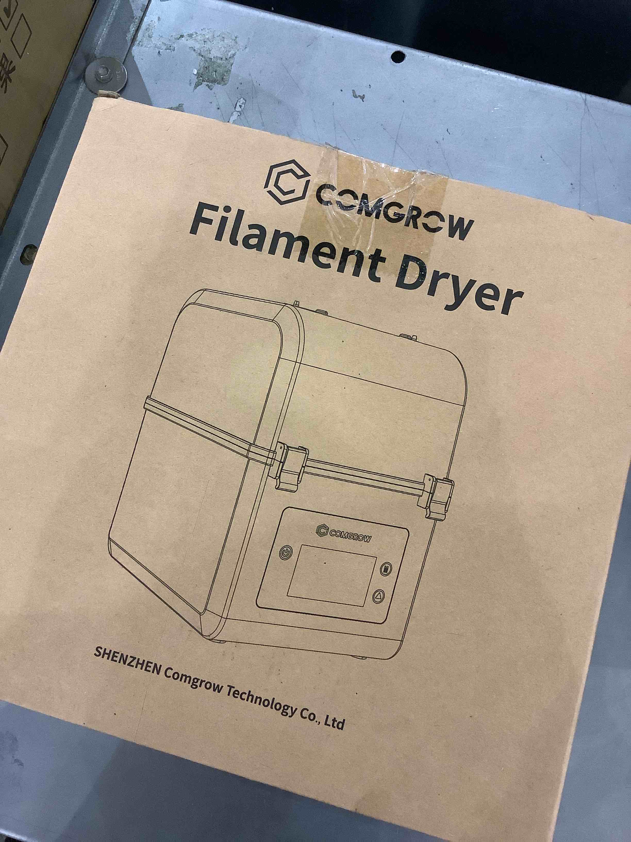 3D Printer Filament Dryer Box, Comgrow 3D Filament Storages, Keeping Filaments Dry During 3D Printing, Compatible with 1.75mm/2.85mm PLA PETG ABS Material, Filament Dehydrator, Spool Holder