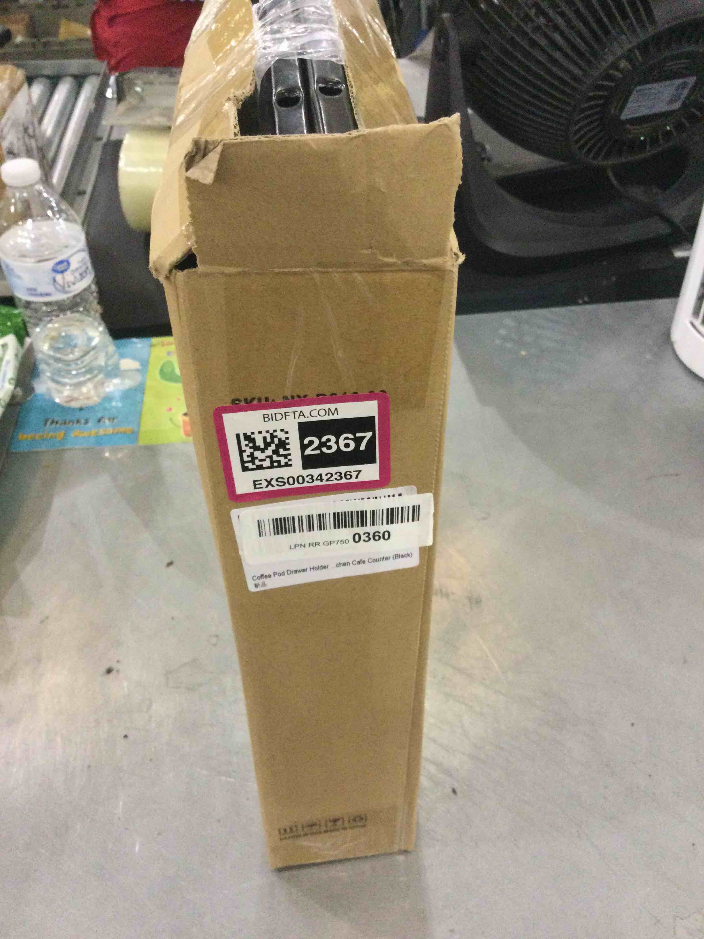 YBING Coffee Pod Drawer Holder Organiser, Wooden Finish for 36 Capacity K Pod, Coffee Machine Stand Container Storage Sliding Mesh Baskets Compatible for Home Office Kitchen Cafe Counter (Black)