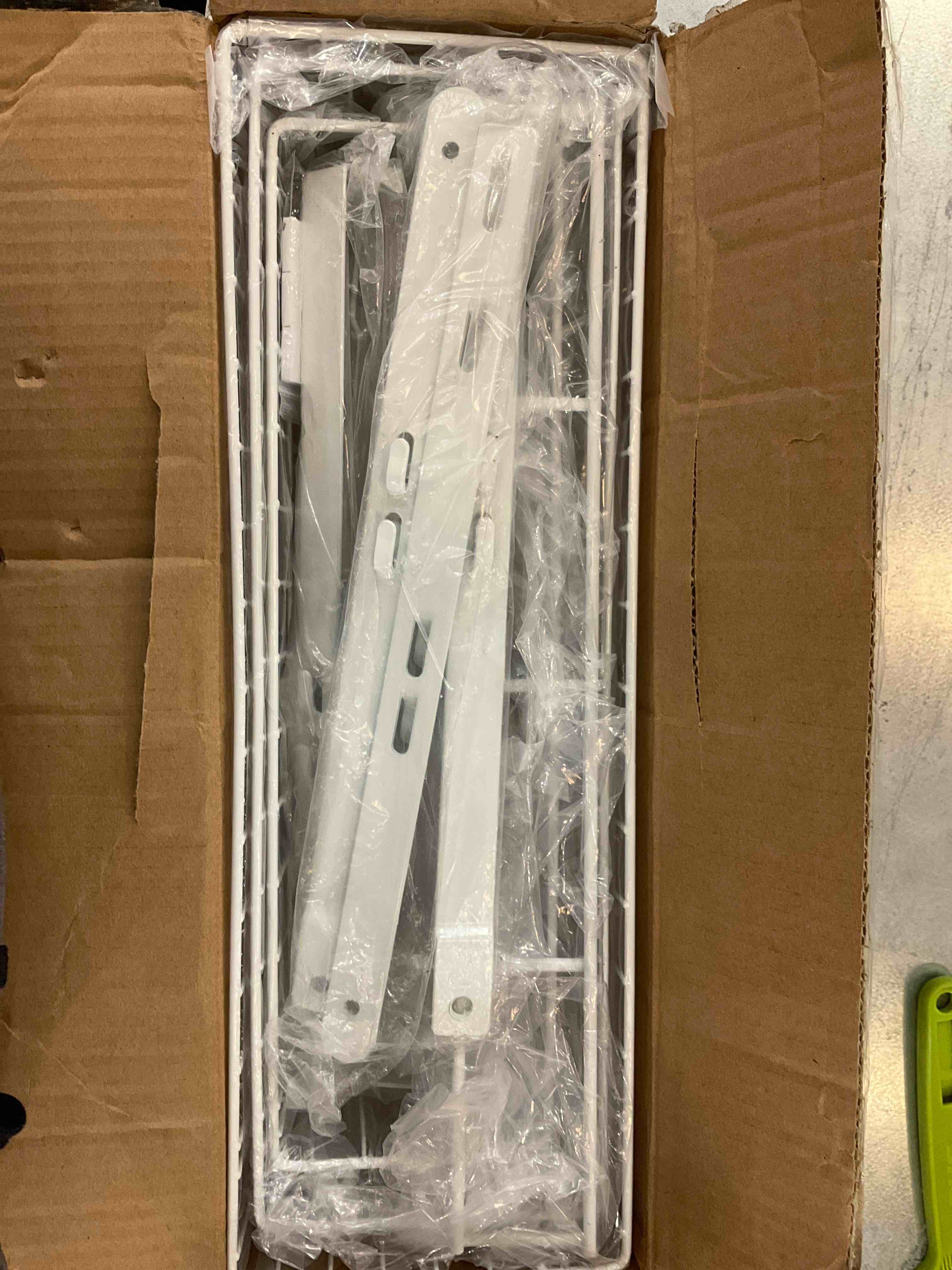 Over The Door Basket Organizer with 3 Mesh Baskets and 5 Hooks Heavy Duty Pantry Door Organizer Back of Door Storage Rack for Bathroom, Kitchen, Office, White