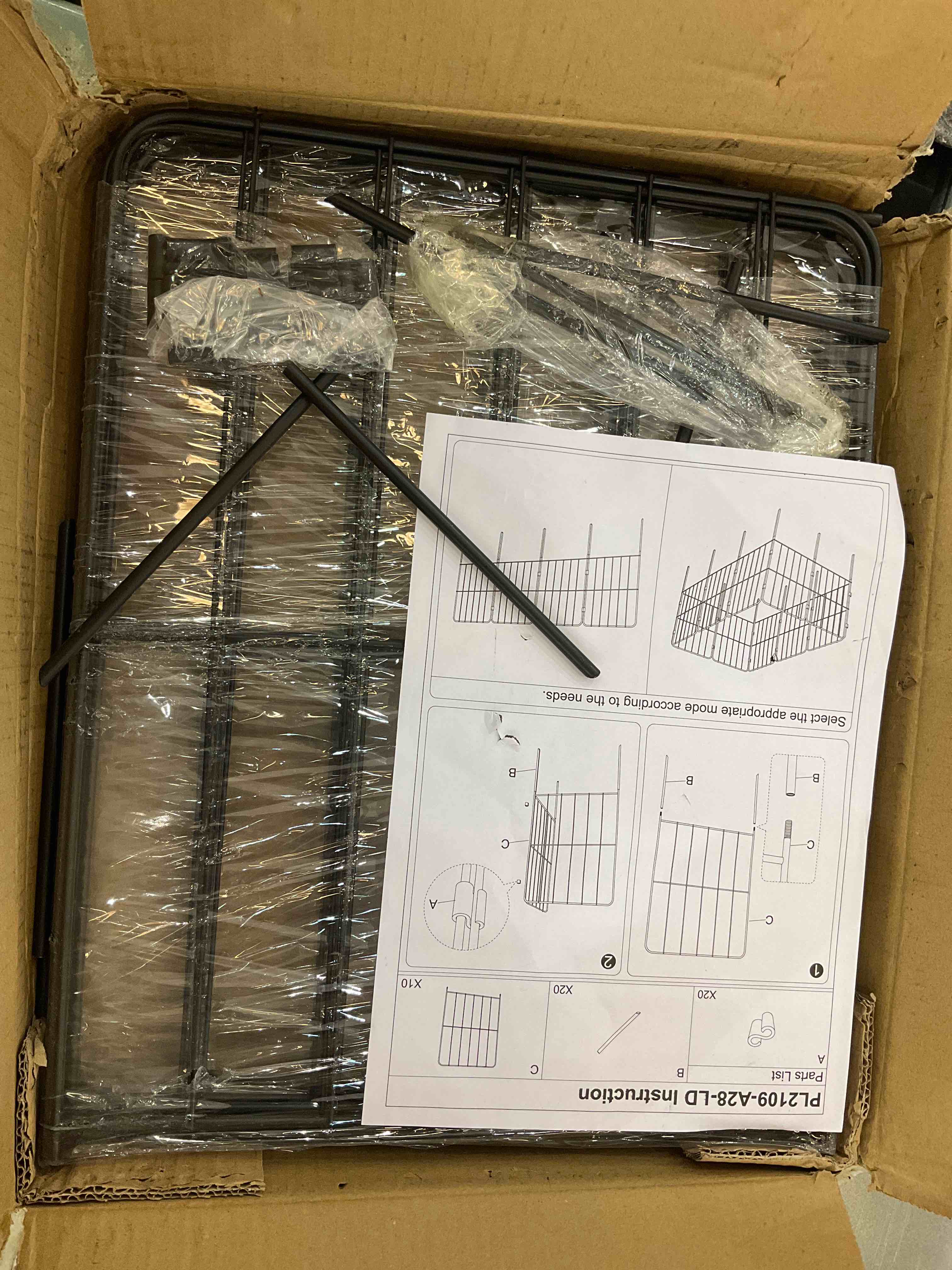 OUSHENG Decorative Garden Fence 10 Pack, Total 10ft (L) x 24in (H) No Dig Rustproof Metal Wire Fencing Border Animal Barrier, Flower Edging for Landscape Patio Yard Outdoor Decor, Square