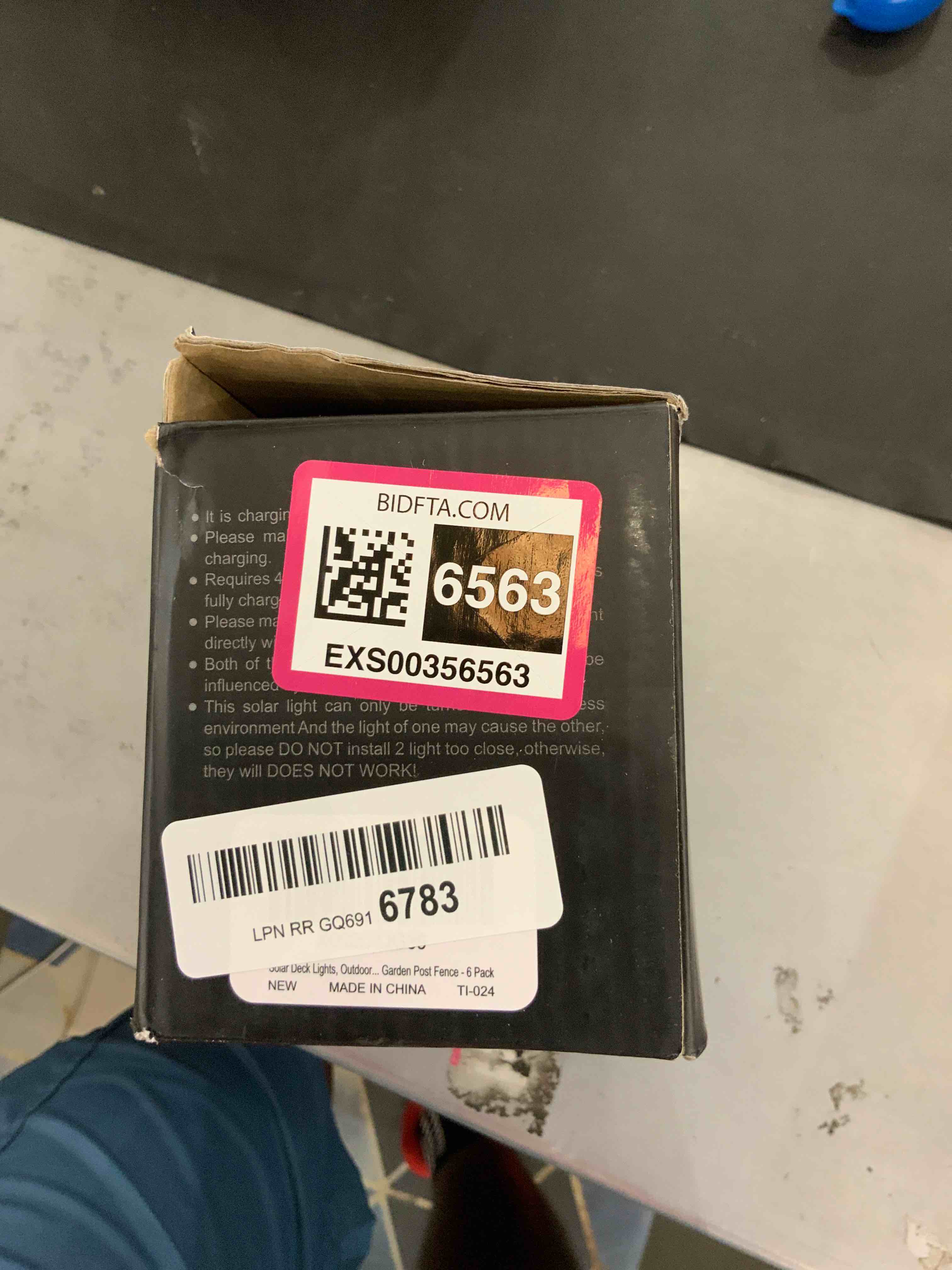 TIJNN Solar Deck Lights, Outdoor Lighting Backyard Decor Outside Step Lights Garden Post Fence - 6 Pack