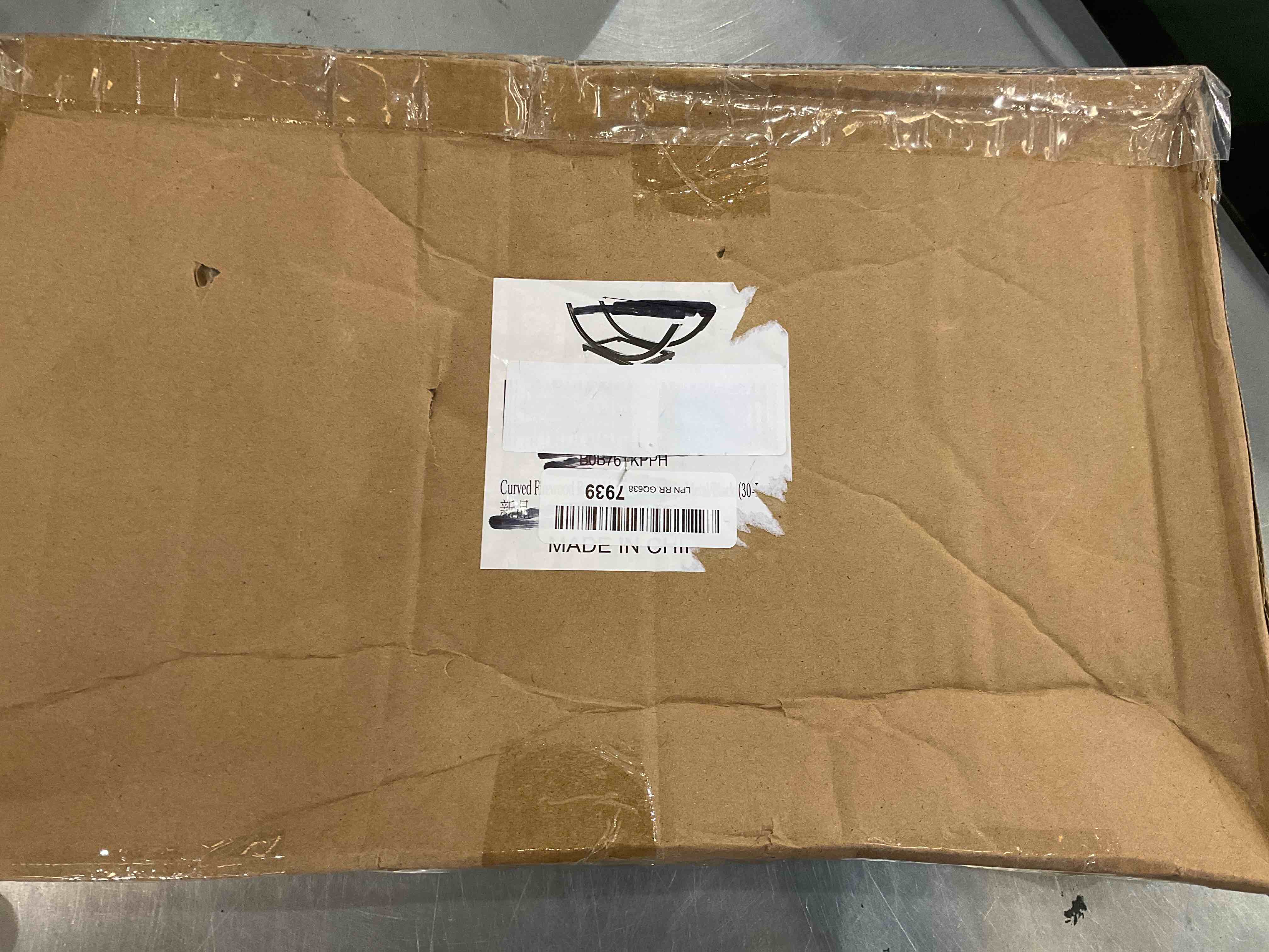 EALPVIS Curved Firewood Rack, Heavy-duty Firewood Holder Indoor Outdoor for Firewood Storage, Strong Fireplace Wood Log Rack, Metal/Black (22-Inch)