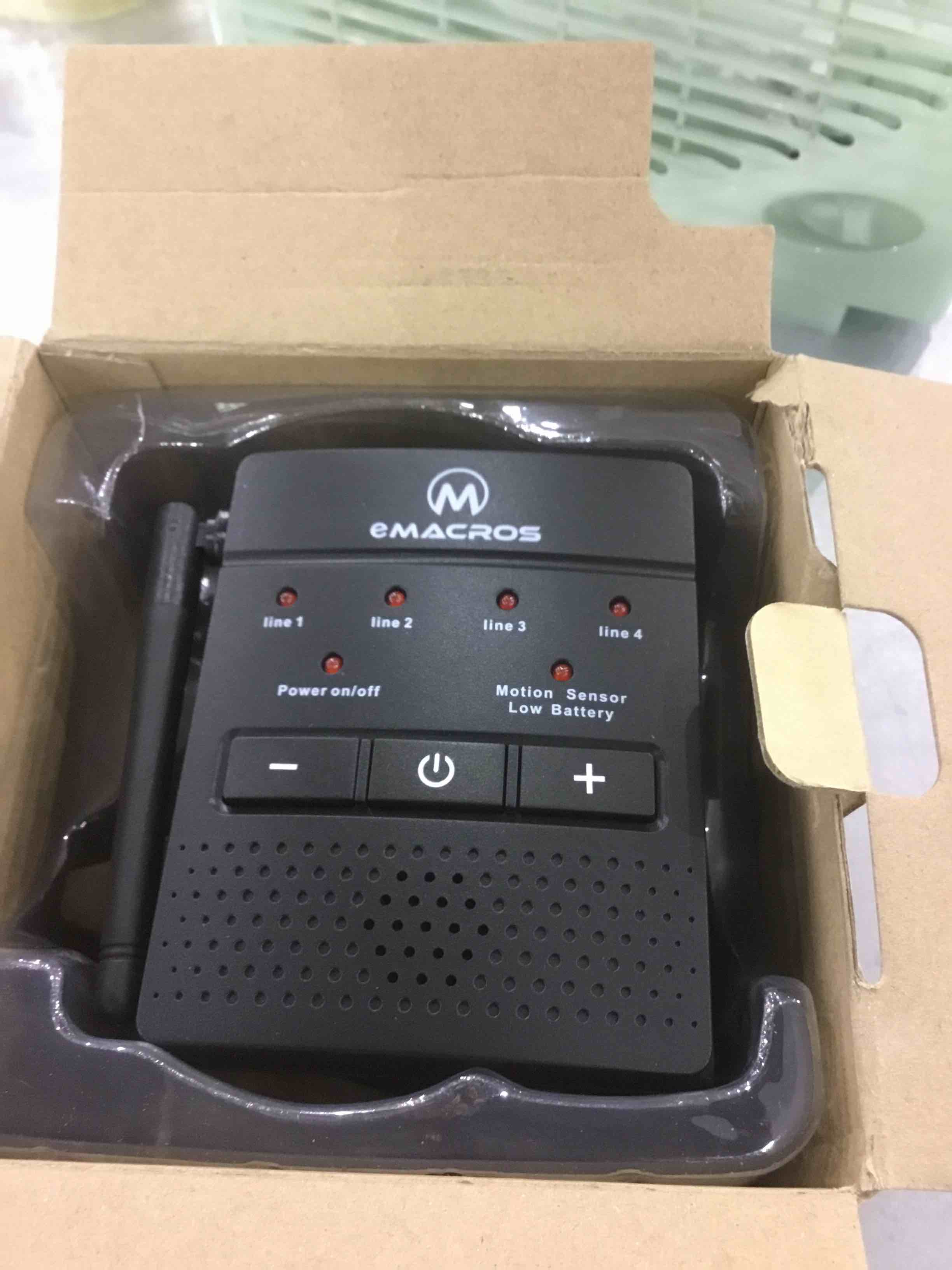 eMACROS Solar Driveway Alarm Sytem Wireless Long Range Outdoor Weather Resistant Motion Sensor & Detector- Driveway Alarms Wireless Outside Monitor & Protect Outside Property