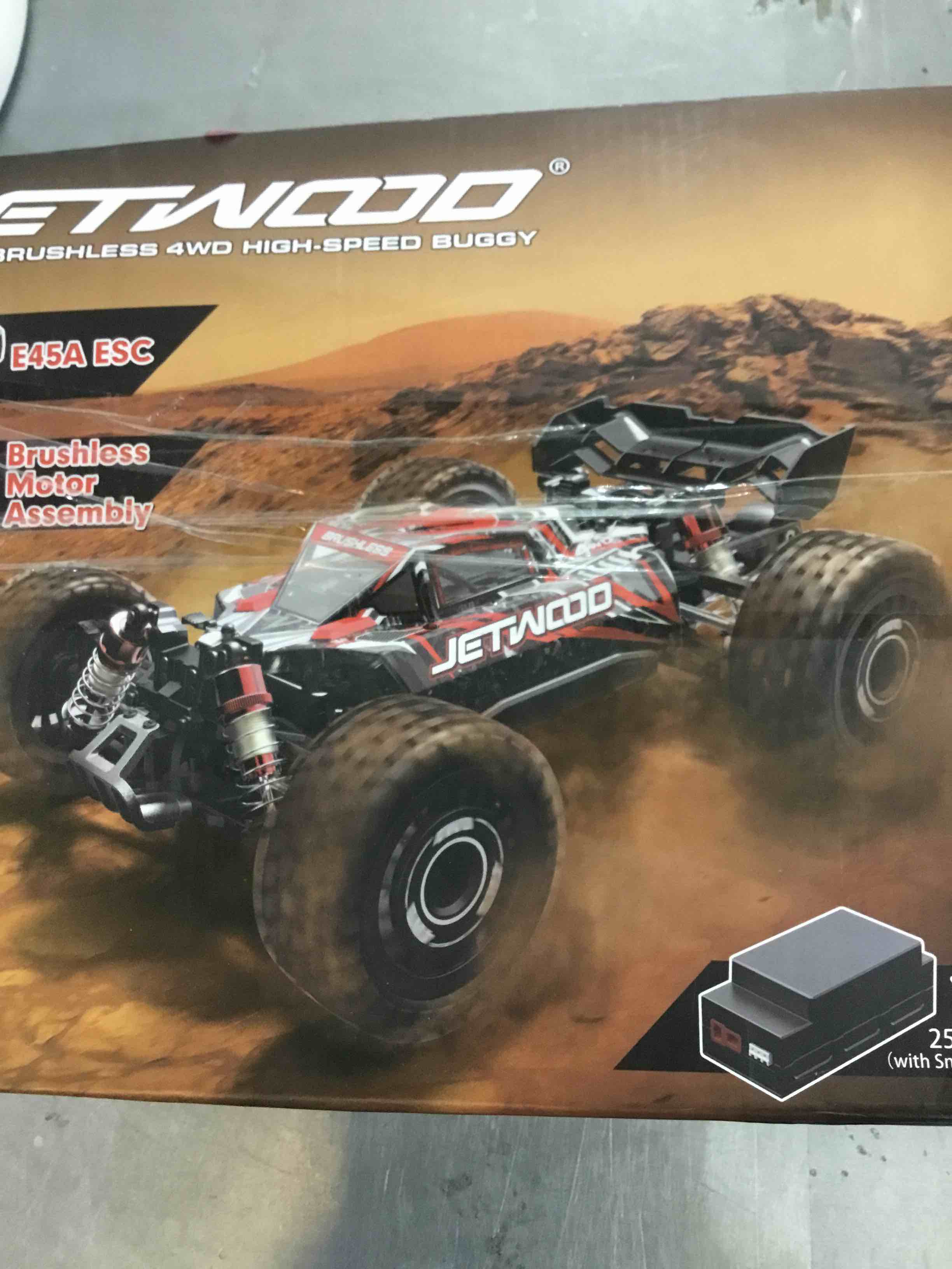 Jetwood 1:16 4X4 Brushless Fast RC Cars for Adults, Max 42mph Hobby Grade Electric Racing Buggy, Oil-Filled Shocks, 4WD Offroad Remote Control Car with 2 Li-Po Batteries, Monster RC Truck for Boys
