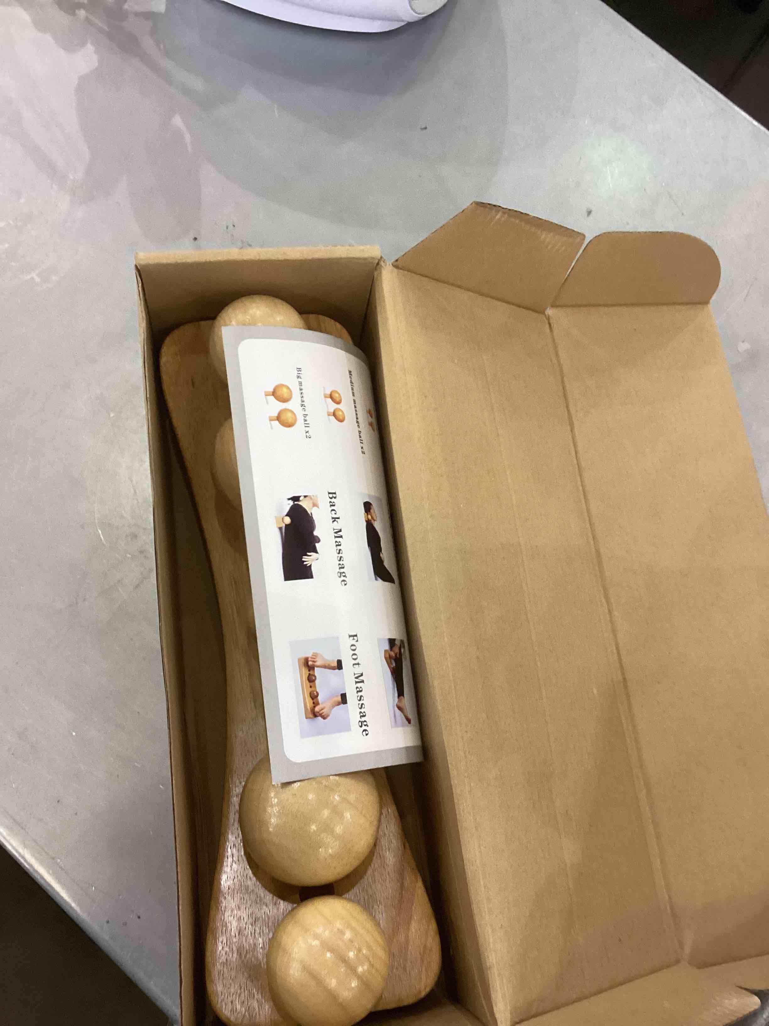 NXCYLW Psoas Muscle Hip Hook Release Tool,Trigger Point Massager ,Wood Therapy Massage Tools,Physical Therapy Supplies for Occipital Cordus&Back,Adjustable with 6 Different Balls