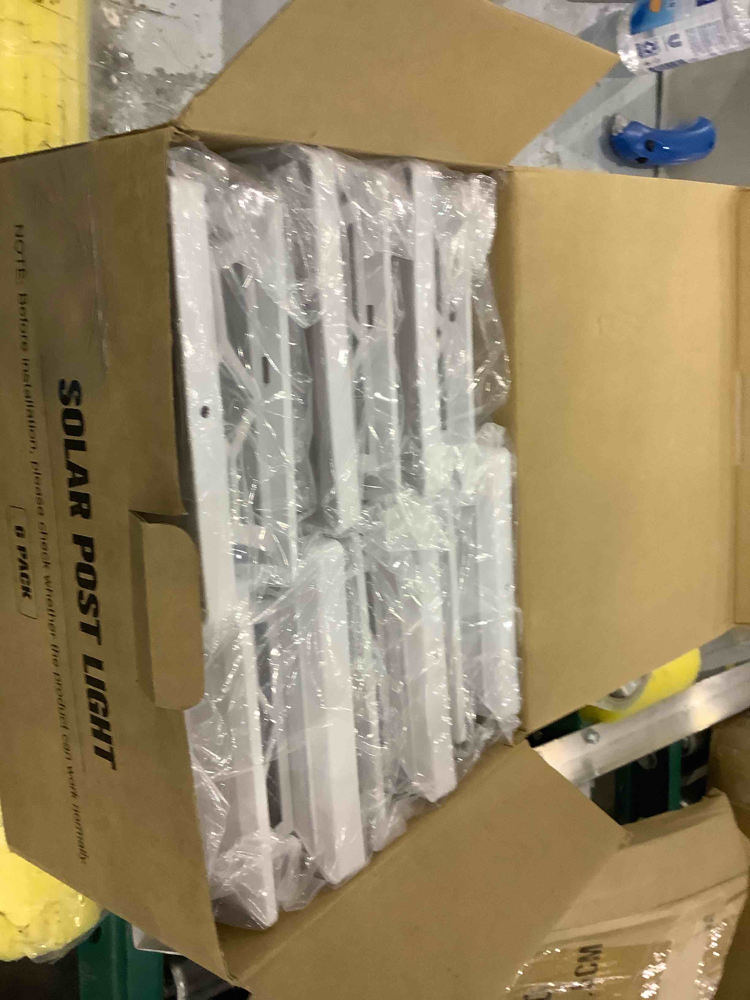 VOLISUN Solar Post Cap Lights,6Pack Outdoor Fence Post Cap Lights,Vinyl Fence Post Solar Lights White/Black Solar Powered Deck Post Lights for Dock Waterproof 2 Color Modes,4x4/6x6 Wooden/Vinyl Posts