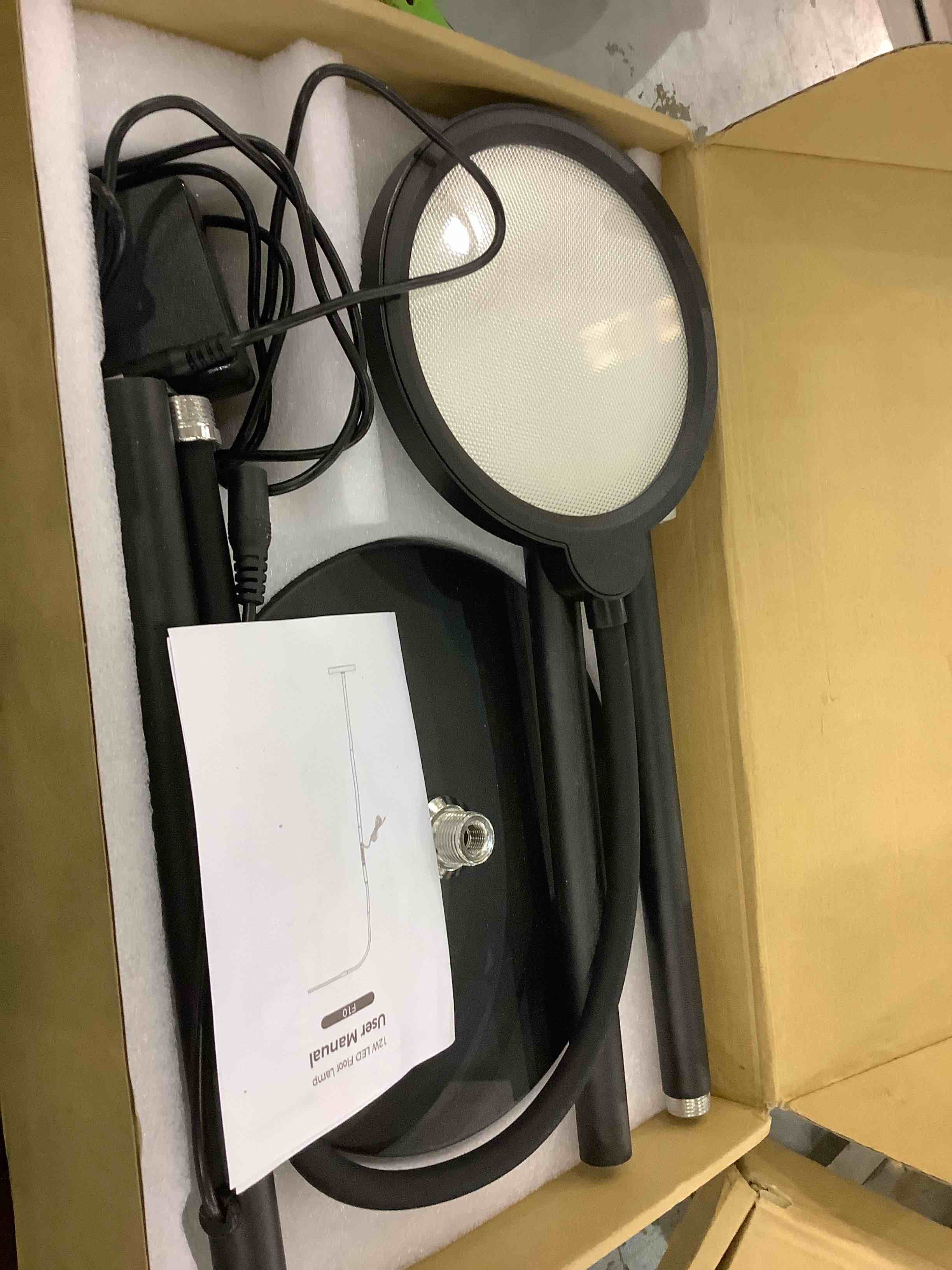 Arslly Floor Lamp,Led Floor Lamp for Living Room, Black Floor Lamp with Remote Gooseneck Office Bedroom Modern Reading Lamps Floor Standing Touch Adjustable 3000K - 6000K 4 Colors & 6 Brightness