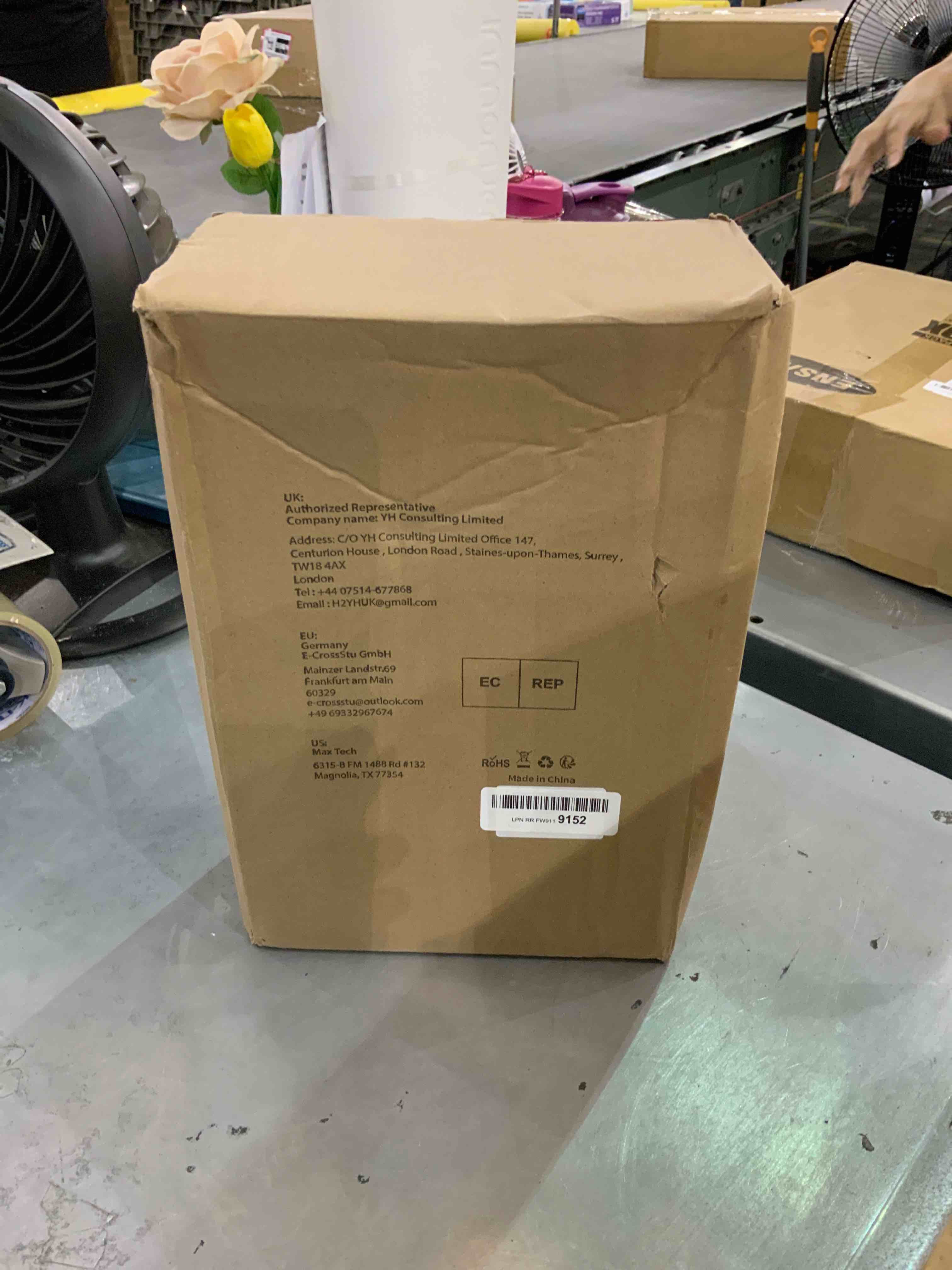 ProCase Jewelry Organizer Stand Necklace Holder, 4-Tier Jewelry Tower Rack with Earring Tray and Holes, 10 Hooks Necklaces Hanging Storage Tree Display for Bracelets Watches Earrings Rings -White