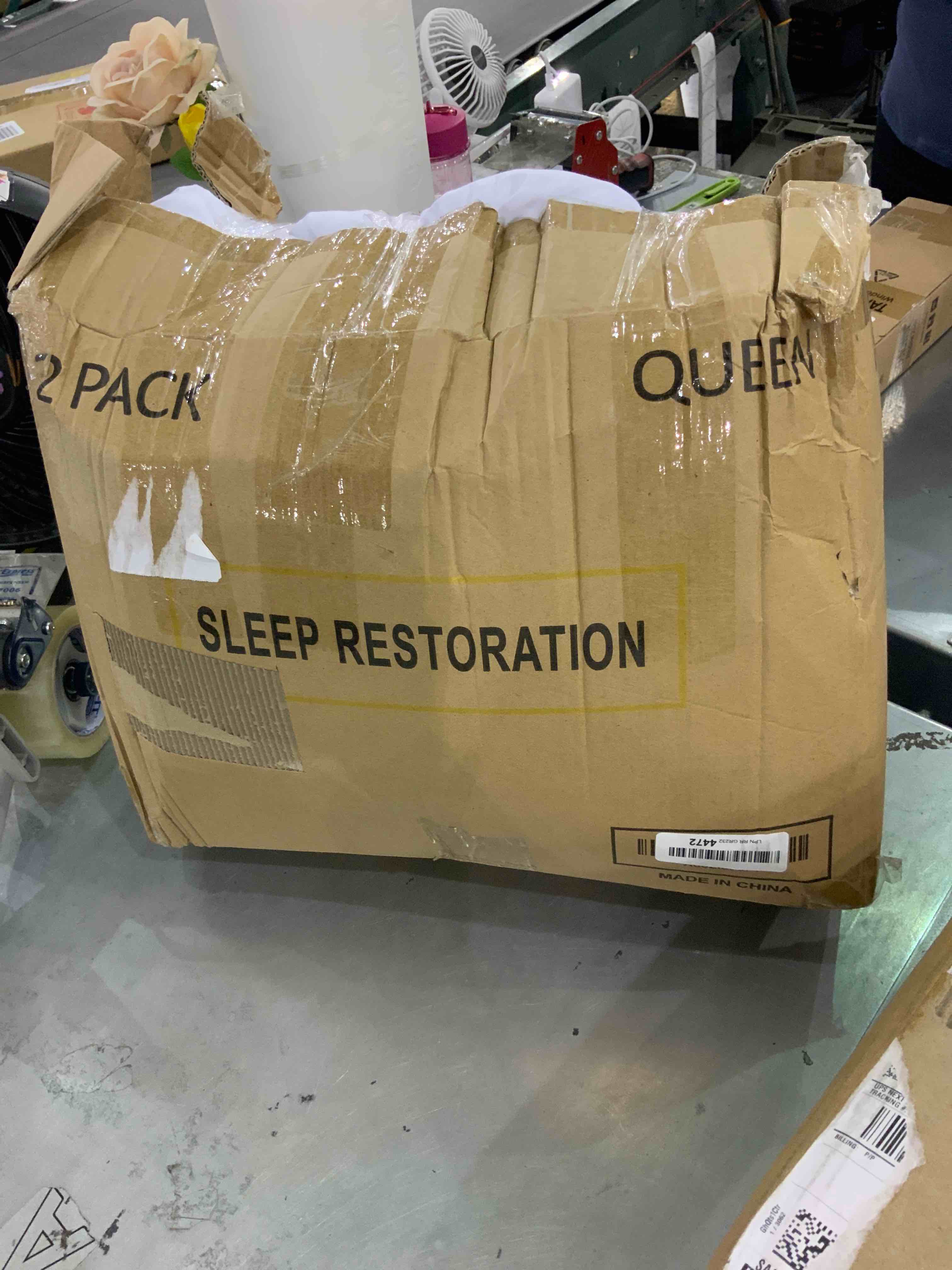 Sleep Restoration Bed Pillows for Sleeping – Queen Size Set of 2, Comfortable Luxury Cooling Pillow for Back Side or Stomach Sleepers