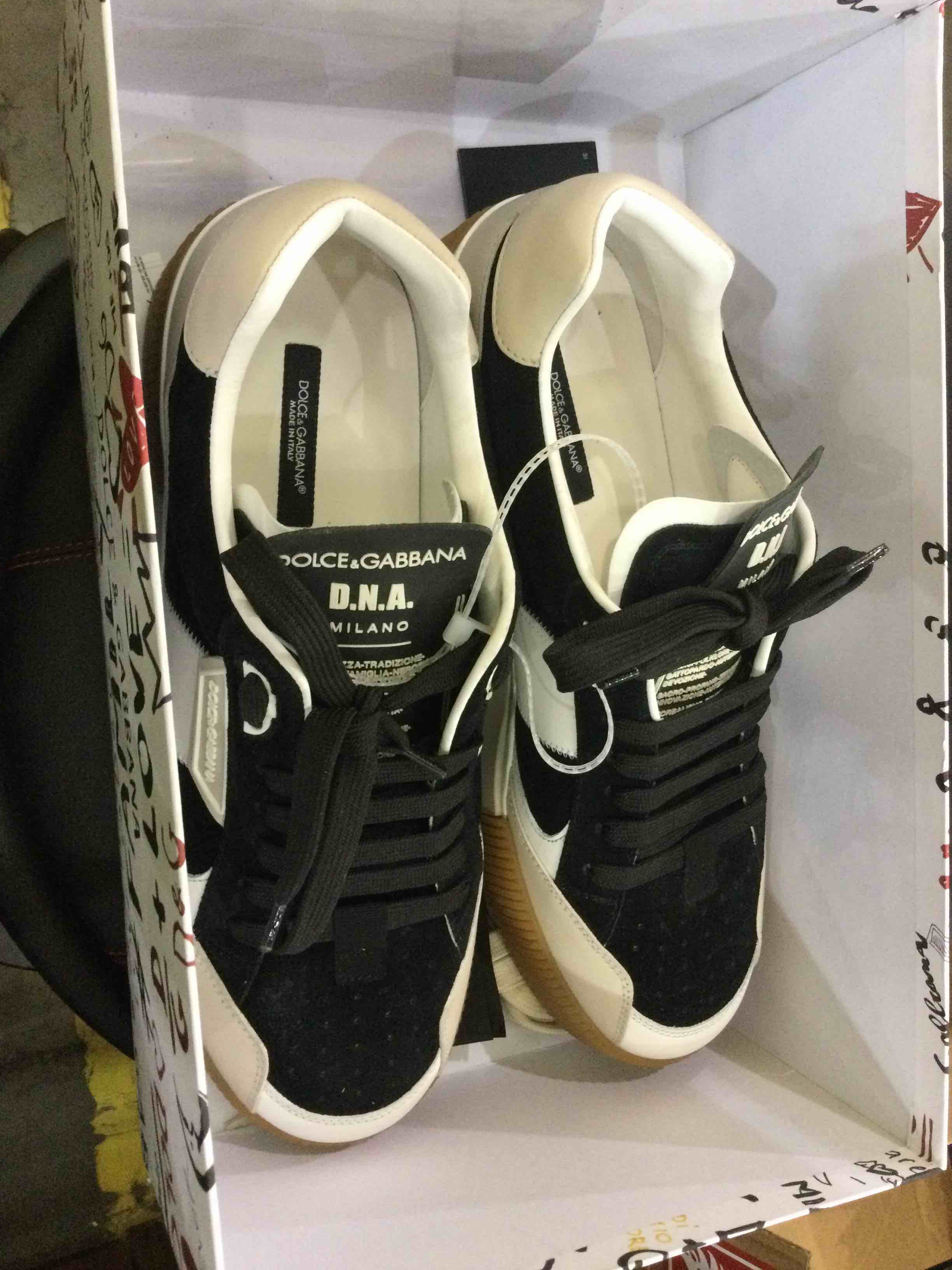 Dolce & Gabbana Low Top Sneaker Black/Grey 43 (US 10) M
