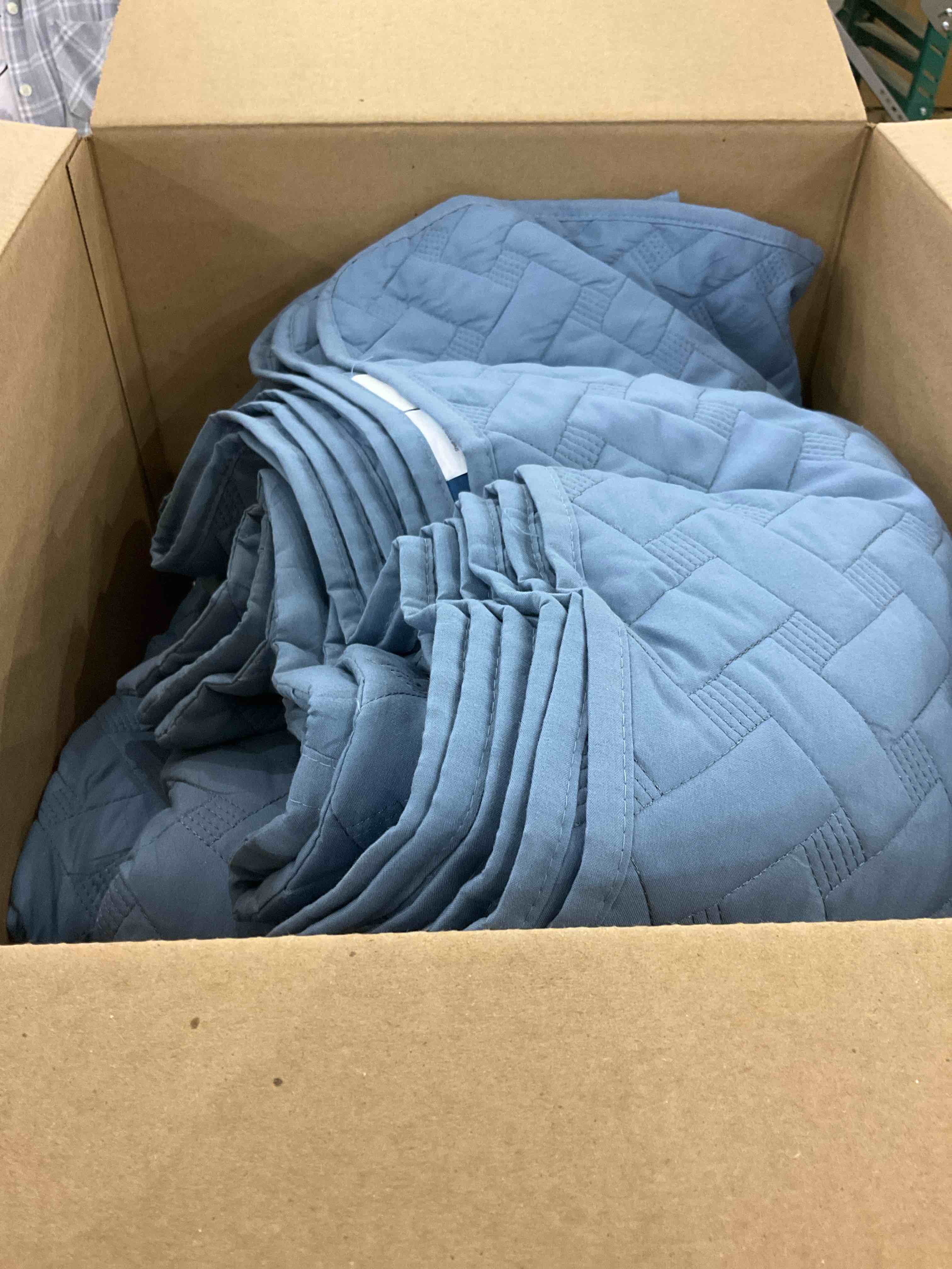 Bedsure King Size Quilt Set - Lightweight Summer Quilt King - Mineral Blue Bedspreads King Size- Bedding Coverlets for All Seasons (Includes 1 Quilt, 2 Shams)