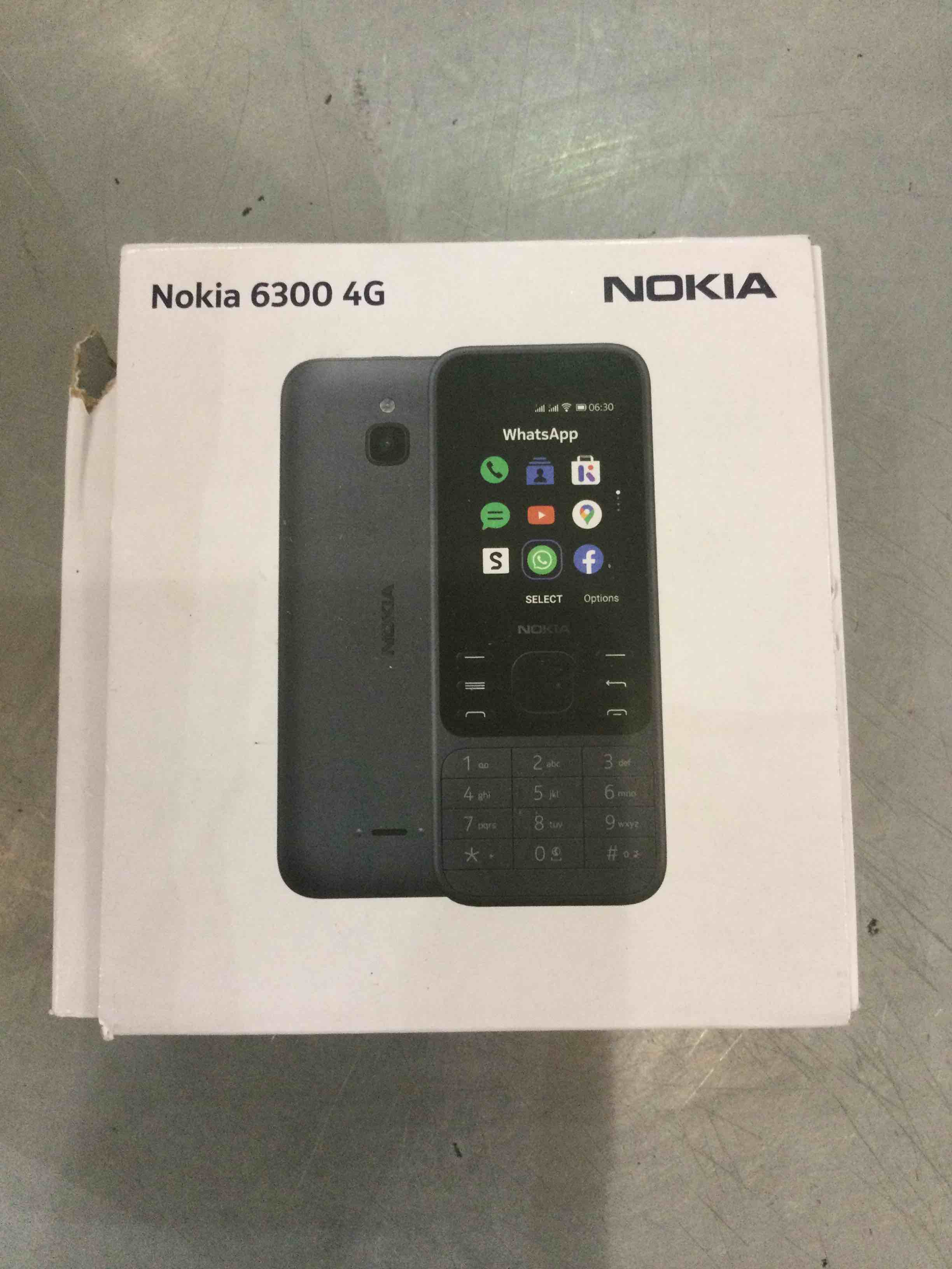 Nokia 6300 4G | Unlocked | Dual SIM | WiFi Hotspot | Social Apps | Google Maps and Assistant | Light Charcoal