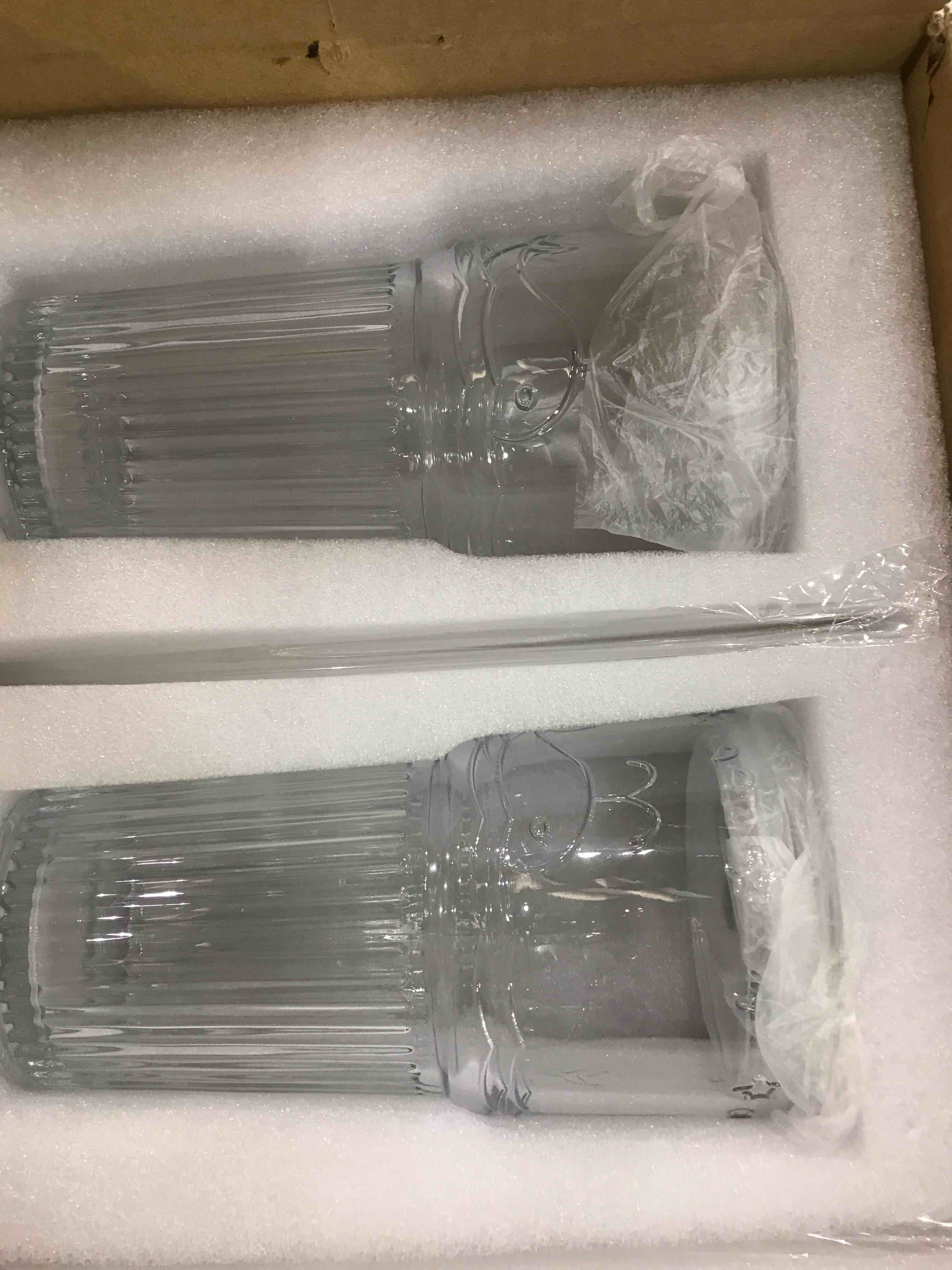 BLUEPOLAR 20oz/600ml Glass Cups With Lids and Glass Straws ï¼ŒThick Wall Iced Coffee Cup Glass Cup for Water, Iced Tea Fruit Juice Etcï¼ˆClear,2 Packï¼‰