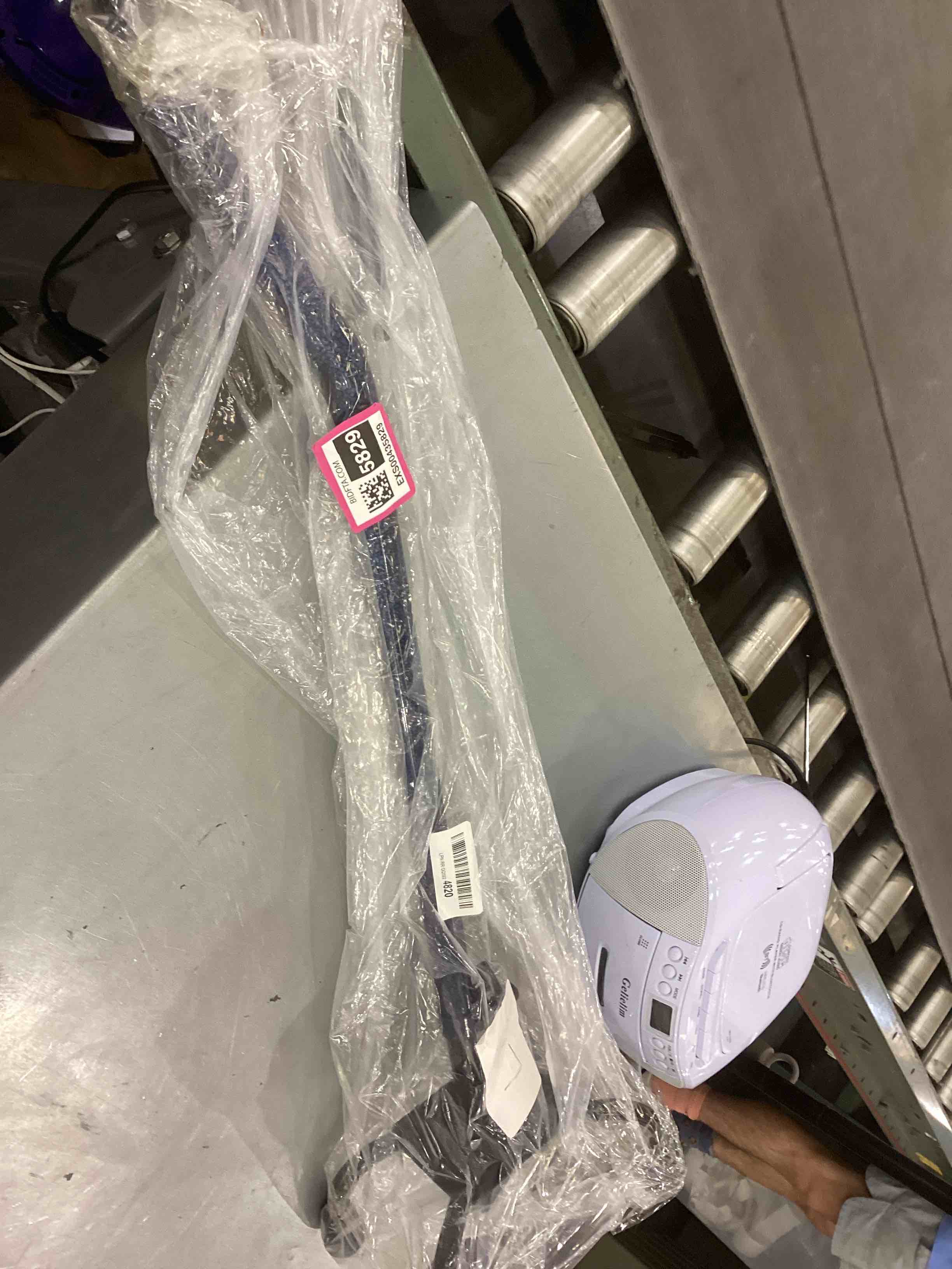 DMI Adjustable Multi-Color Quad Cane for Stability, Small Base, Blue Ice