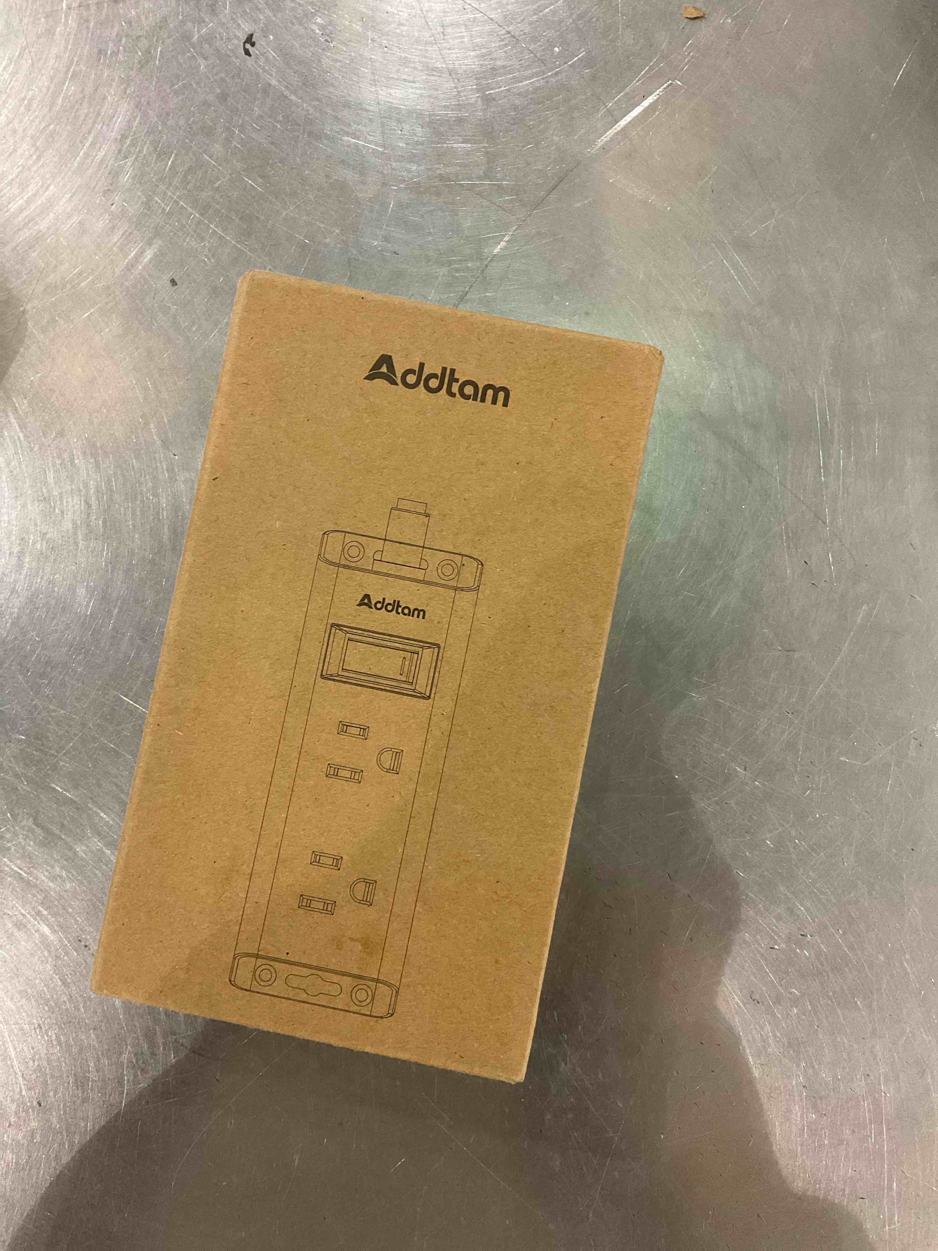 Cruise Essentials - Flat Plug Power Strip, Addtam 5 ft Ultra Flat Extension Cord with 6 Outlets Extender, No Surge Protector for Cruise Ship, Travel, Dorm, Home Office, ETL Listed