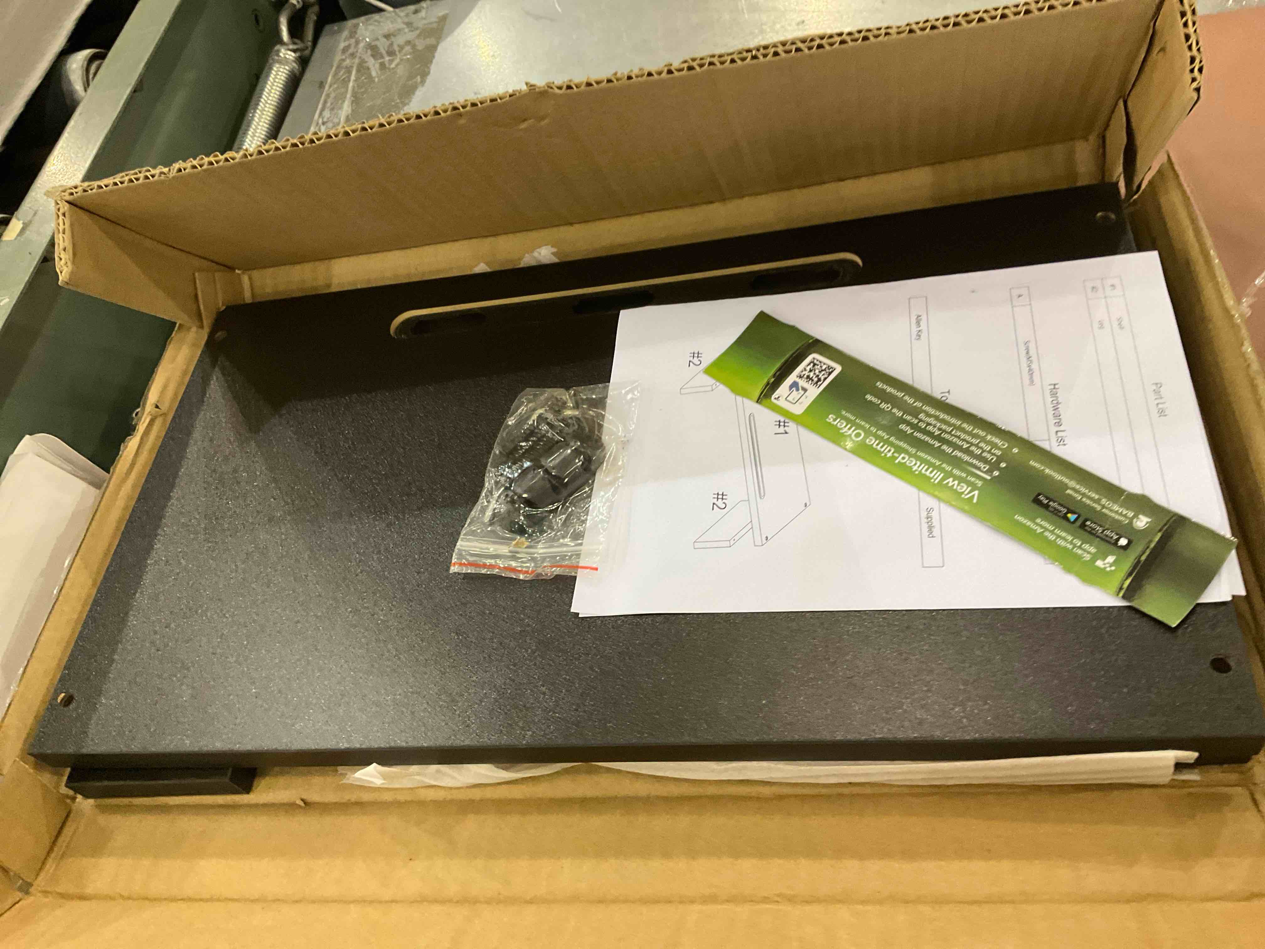 BAMEOS Monitor Stand Computer Riser Desk Organizer Stand Desktop Printer Stand for Laptop Computer Storage Shelf & Screen Holder 16.5 inches with Cable Management Phone Holder