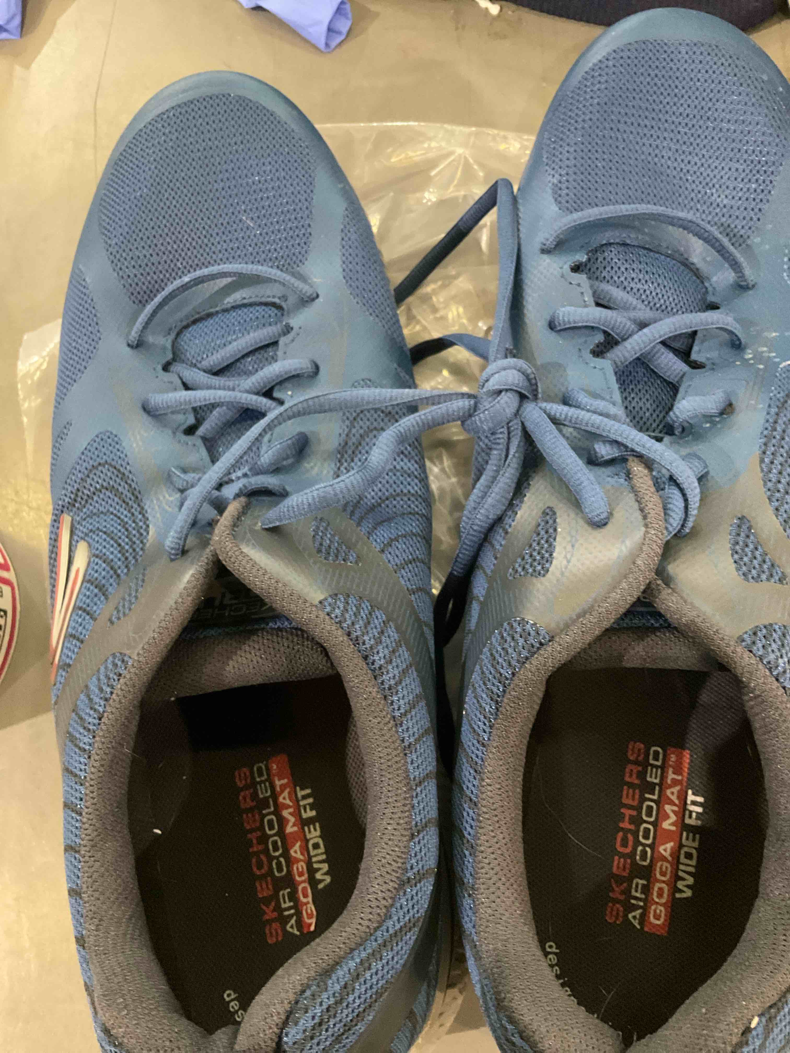 skechers air cooled goga mat wide fit men’s shoes 