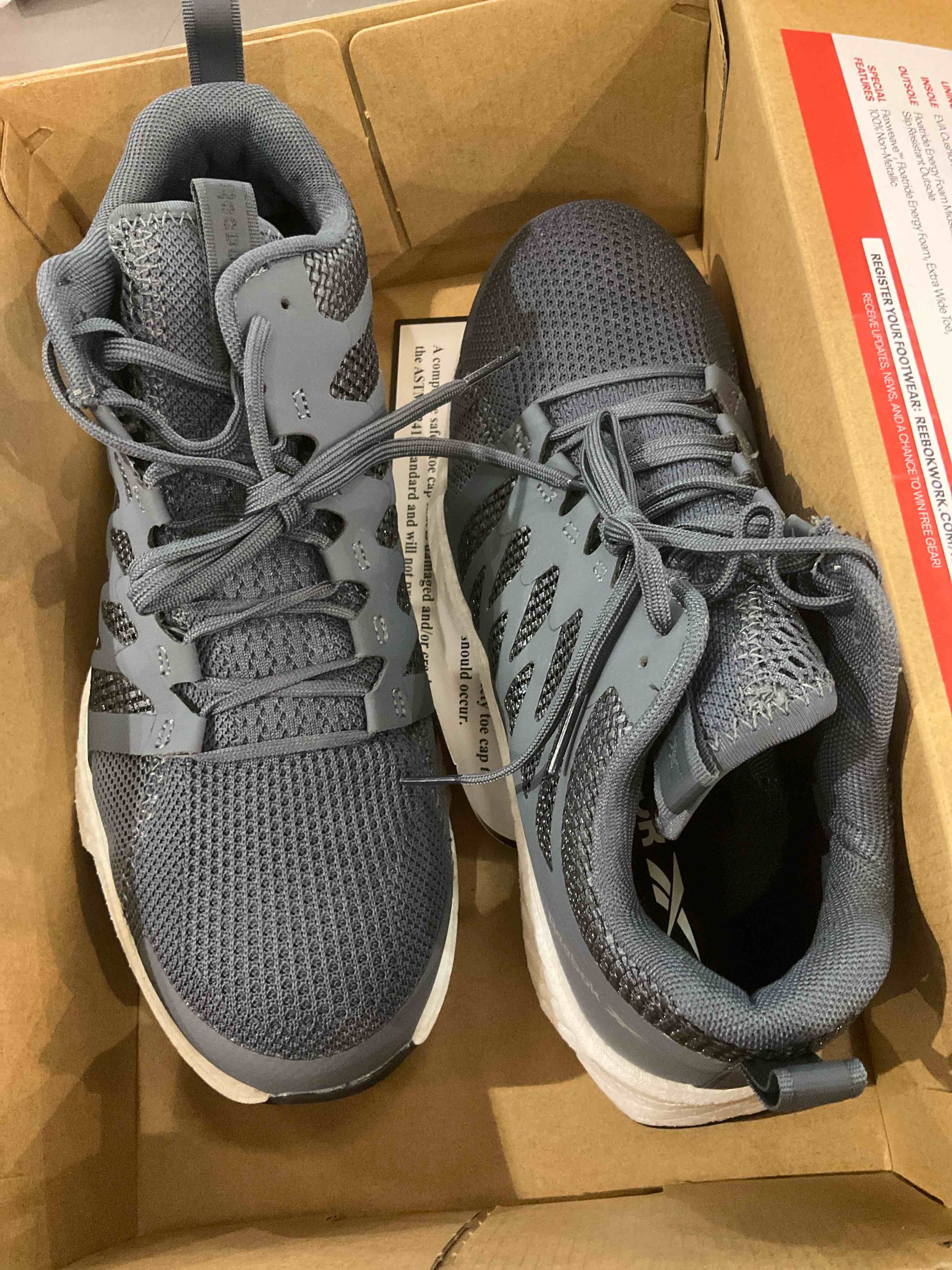 Reebok fusion flexweave work shoes  men