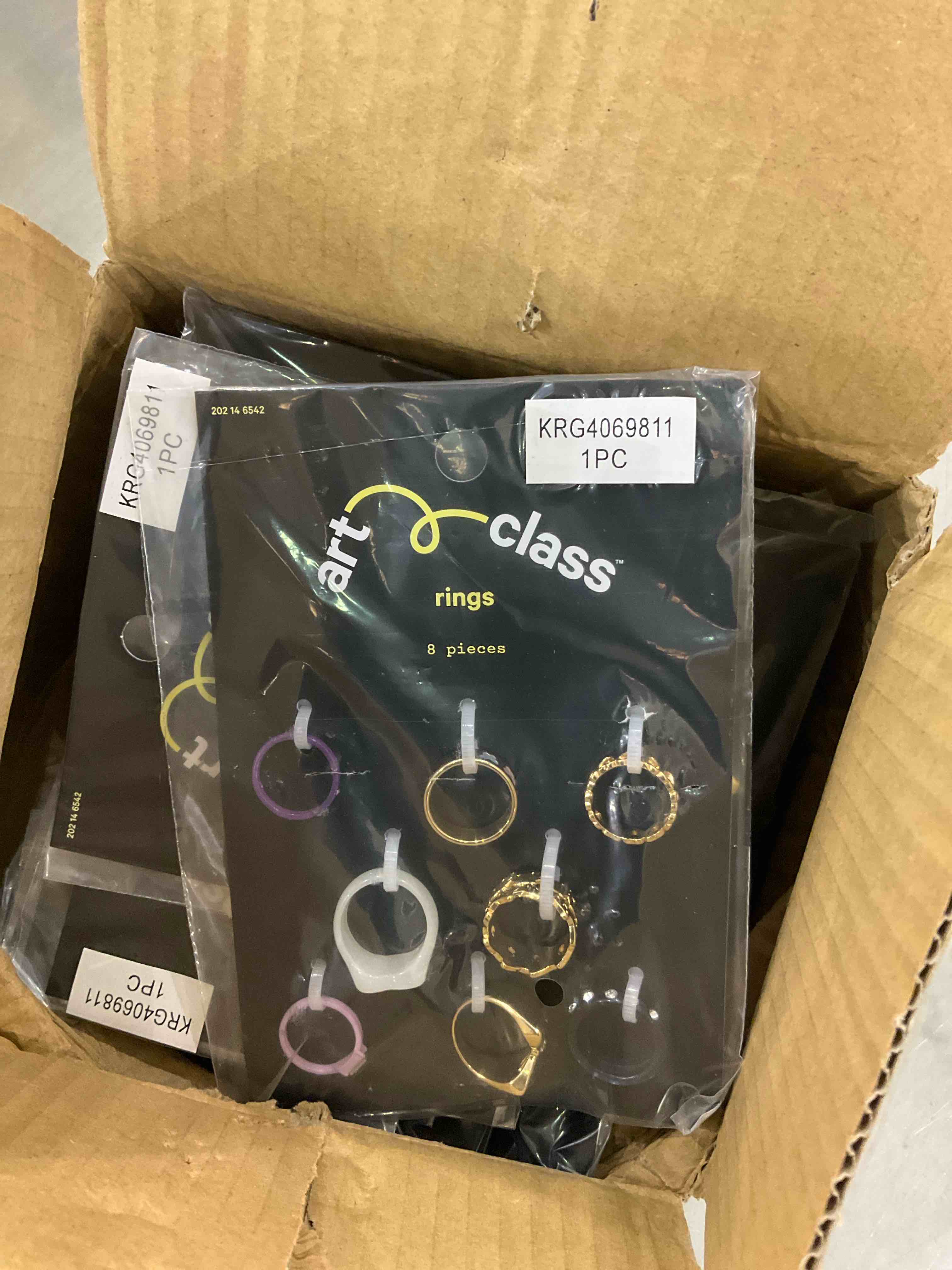 art class rings, 8pcs