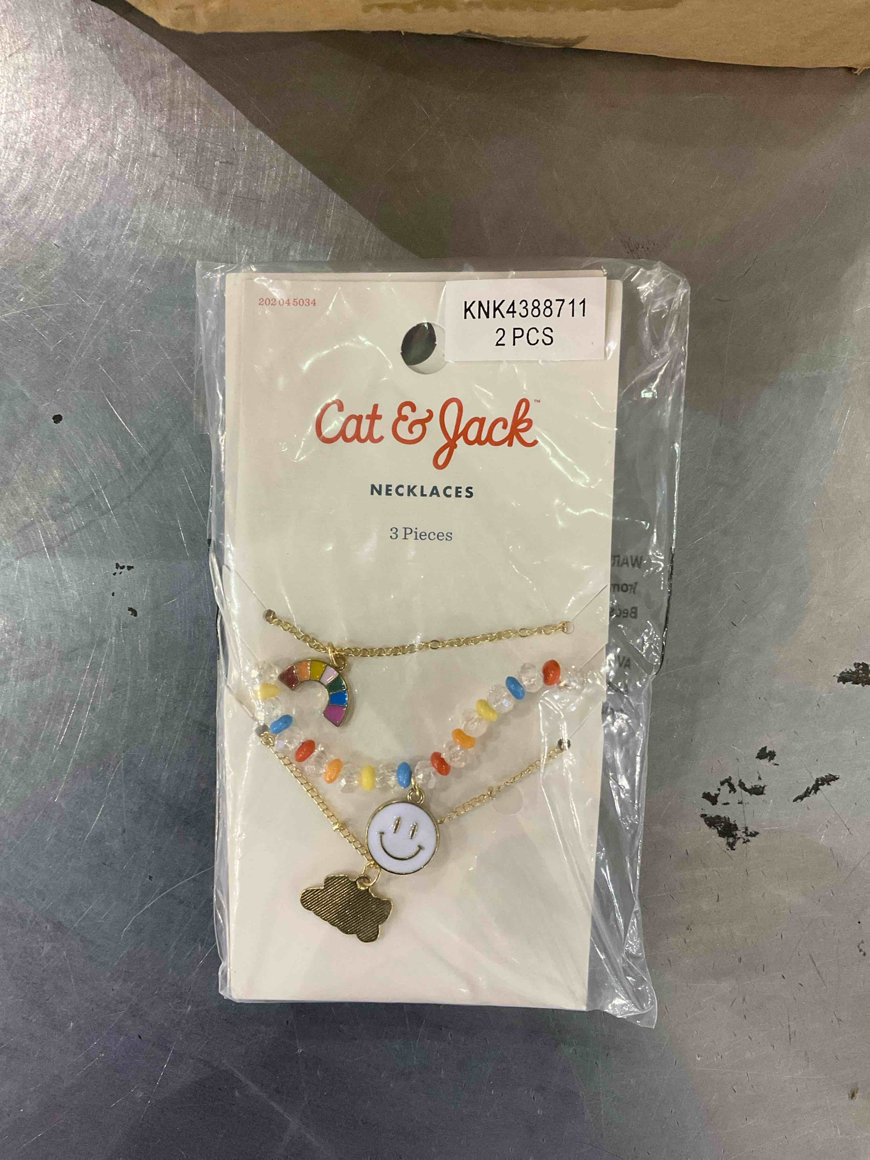 cat & jack necklaces, 3pcs