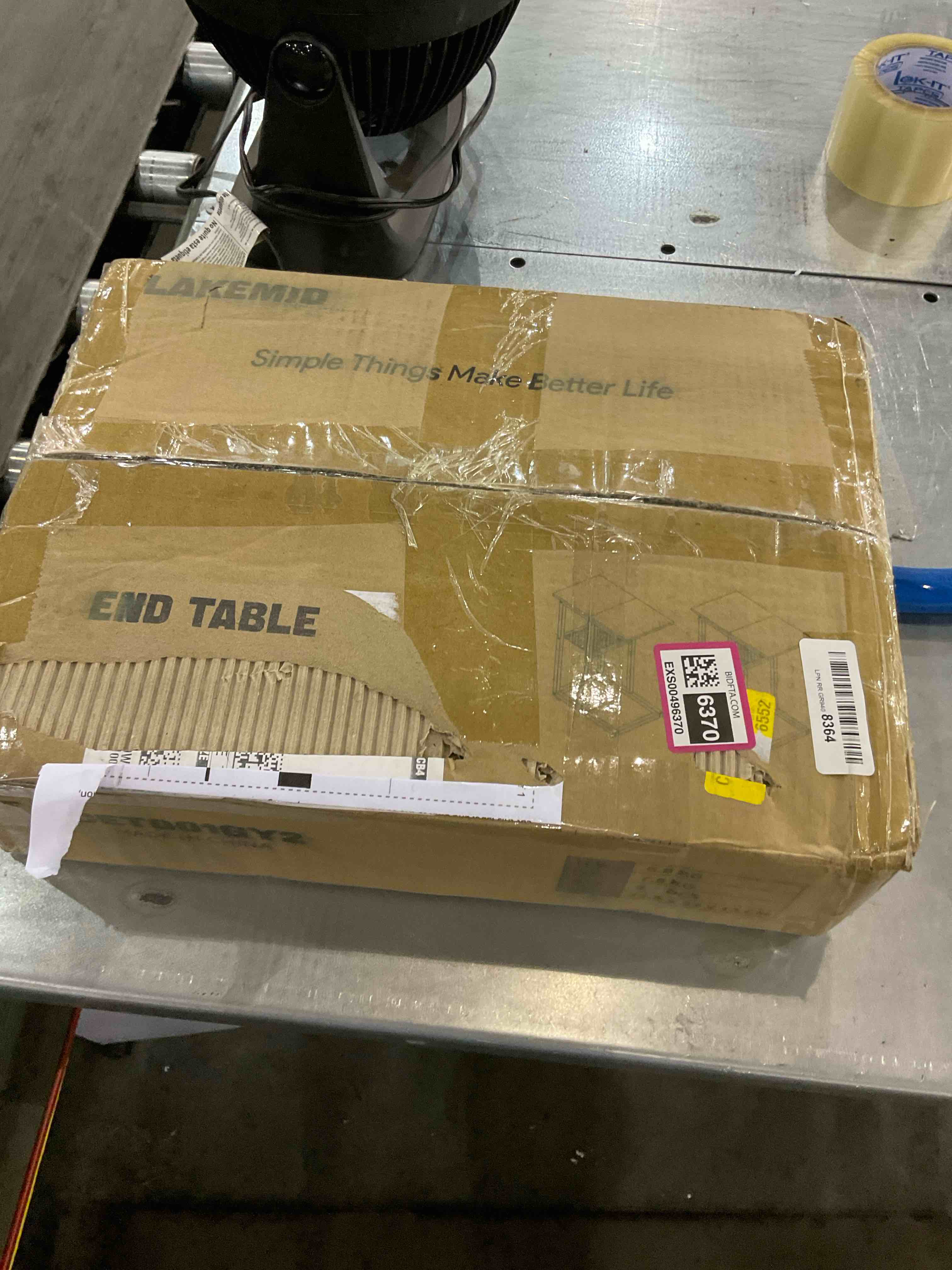 LAKEMID Side Table with Storage Set of 2 - Small C Table Narrow End Table with Metal Frame for Living Room Bedroom Small Spaces (Light Lvory)