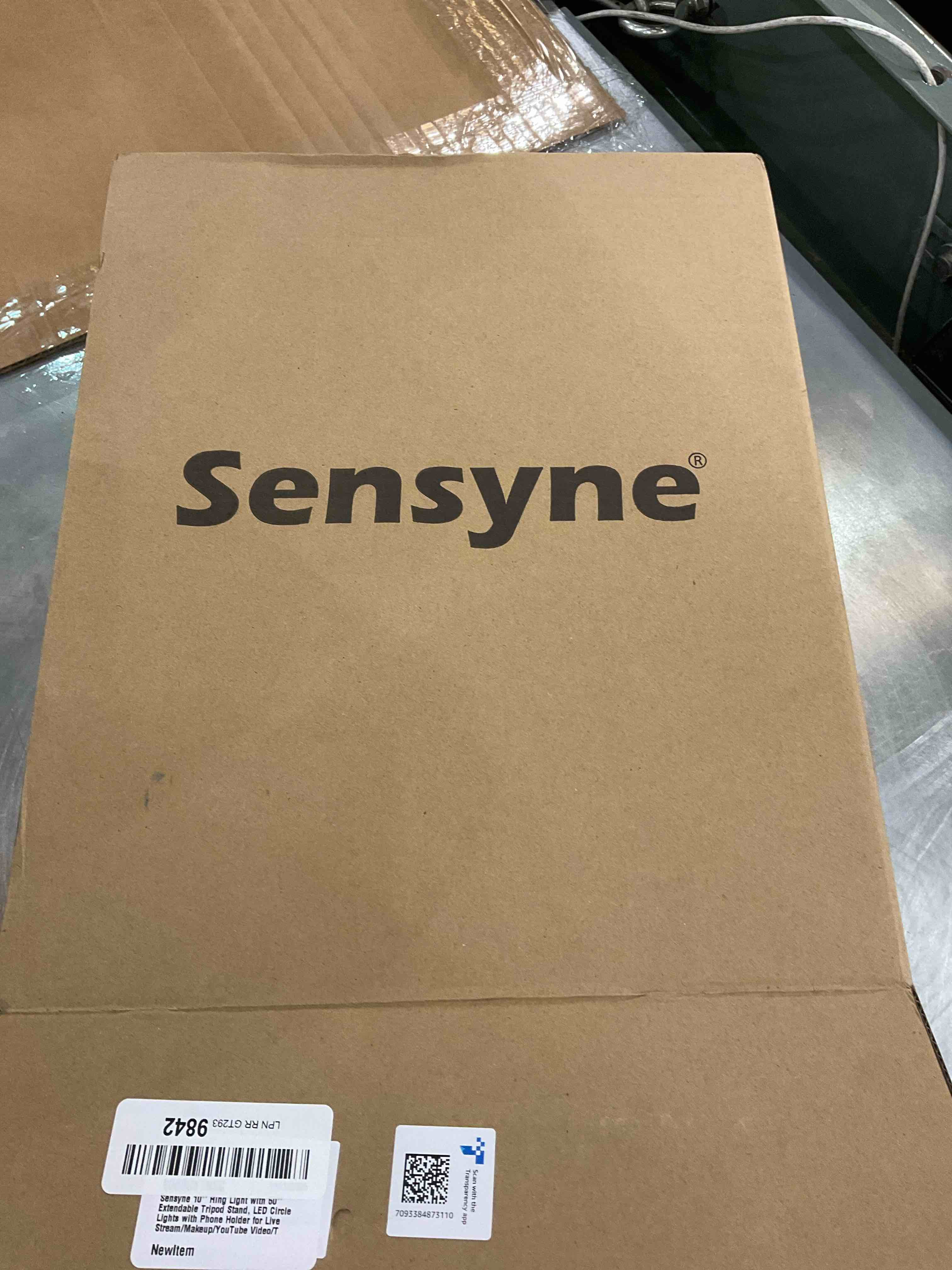 10'' Ring Light with 50'' Extendable Tripod Stand, Sensyne LED Circle Lights with Phone Holder for Live Stream/Makeup/YouTube Video/TikTok, Compatible with All Phones.