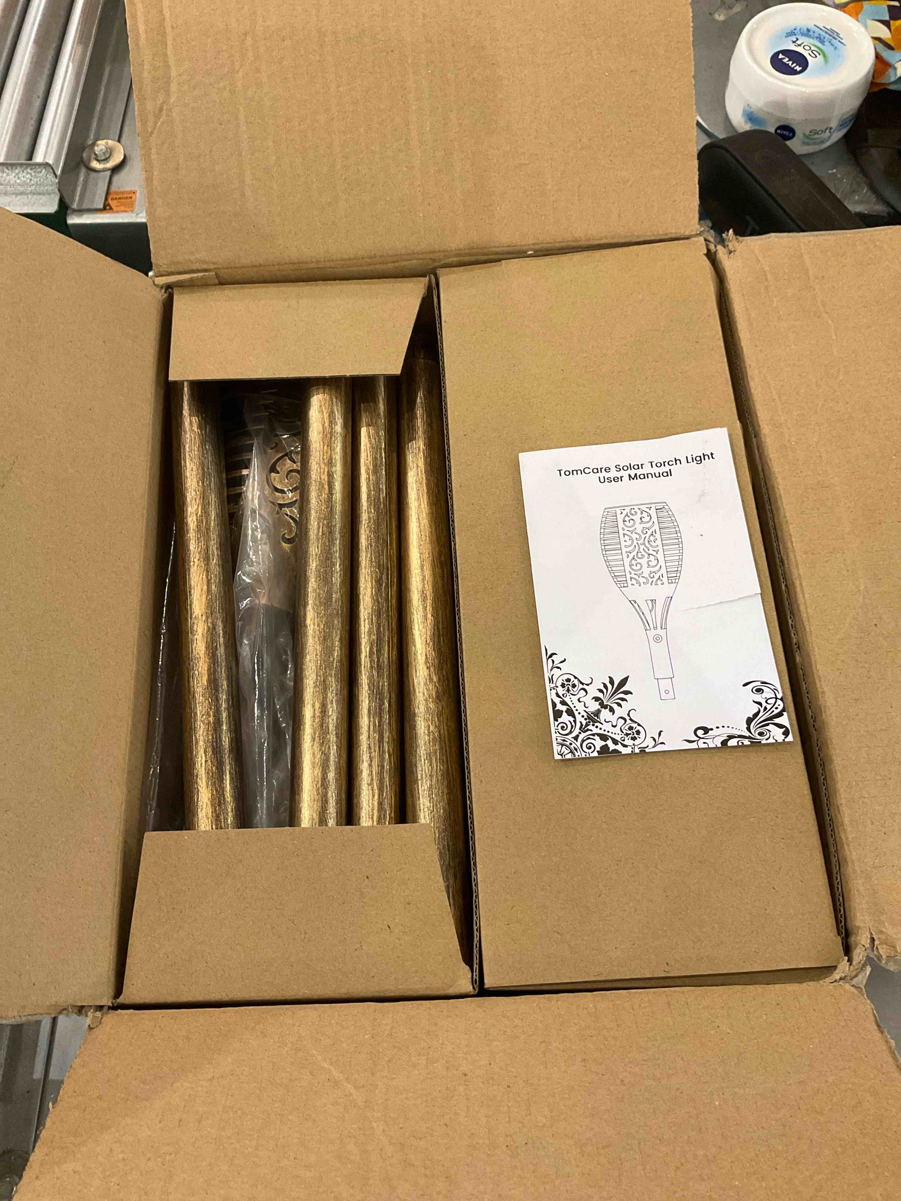 TomCare Solar Lights Outdoor 99 LED Higher & Larger Flickering Flame Solar Torch Lights 43" Decorative Waterproof Solar Powered Pathway Lights Landscape Lighting for Garden Patio Yard, 4Pack (Bronze)