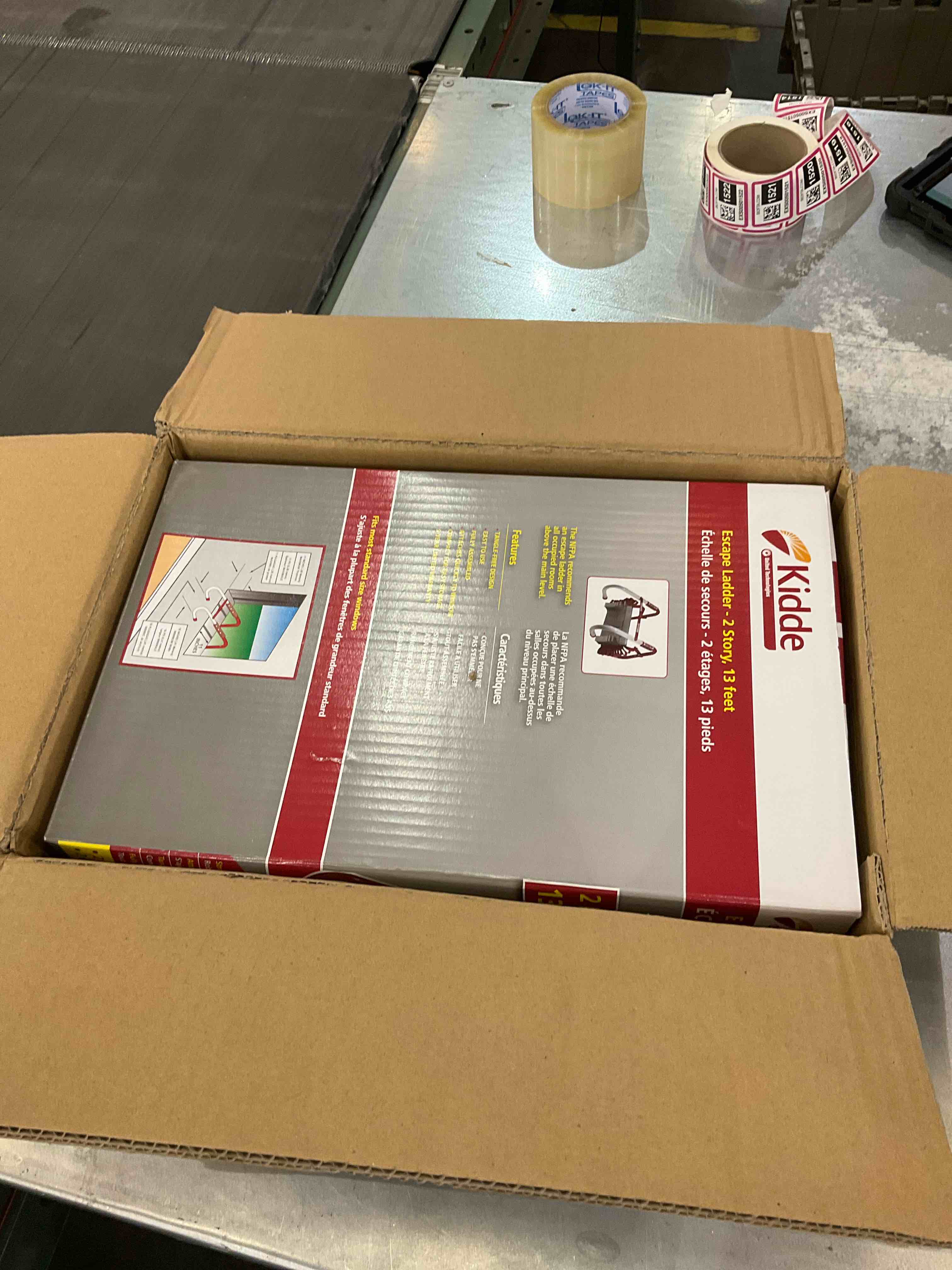 Kidde Fire Escape 2-Story Ladder, Escape Ladder, 13-Foot Anti-Slip Rungs, Rope Ladder