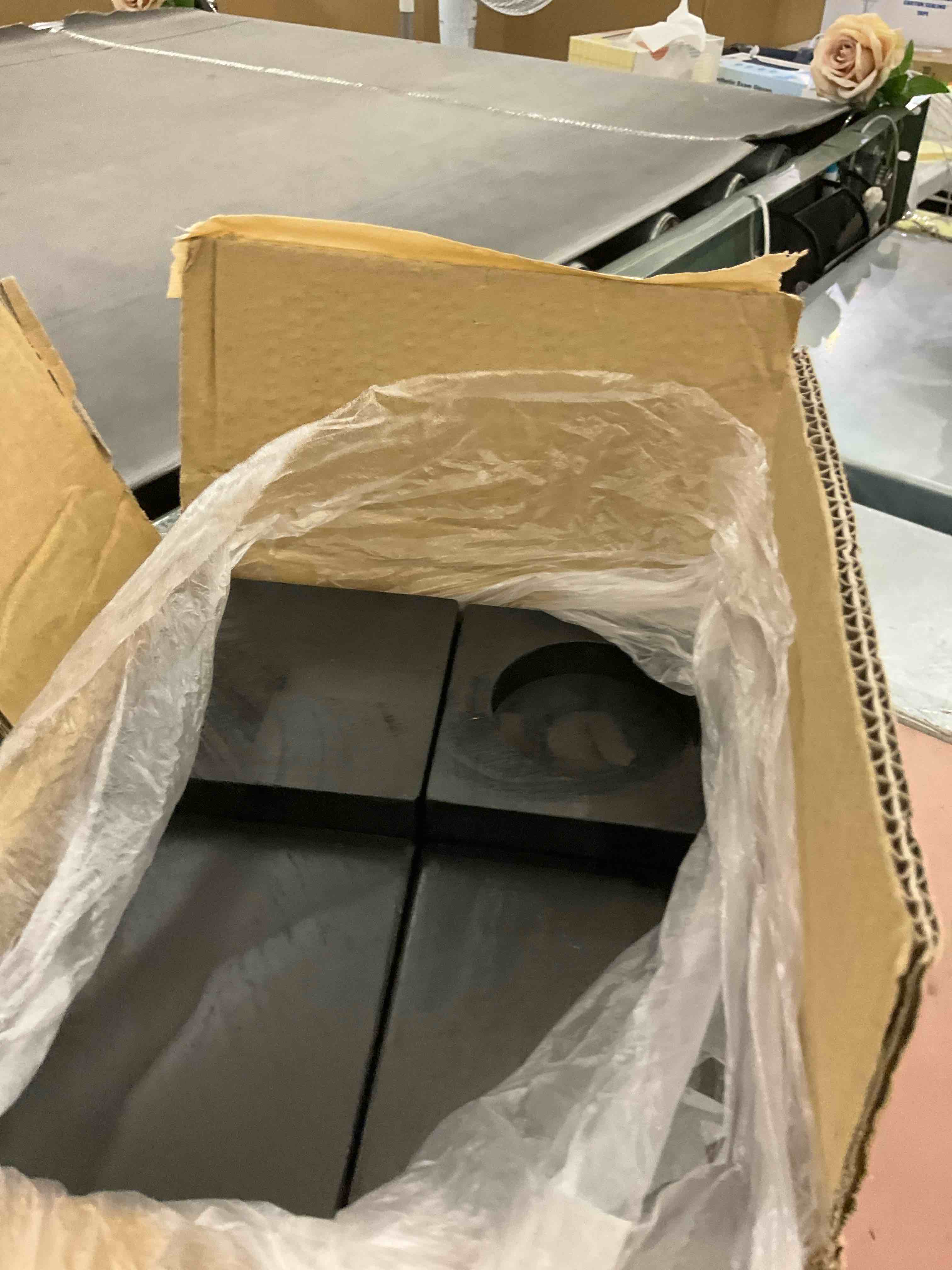 Kasiden Wood Bed Risers, Furniture Risers-Heights 4.5 Inch Heavy Duty Risers for Sofa, Table, Couch Chair, Supports up to 6,000 lbs,(Set of 4 Riser Black)