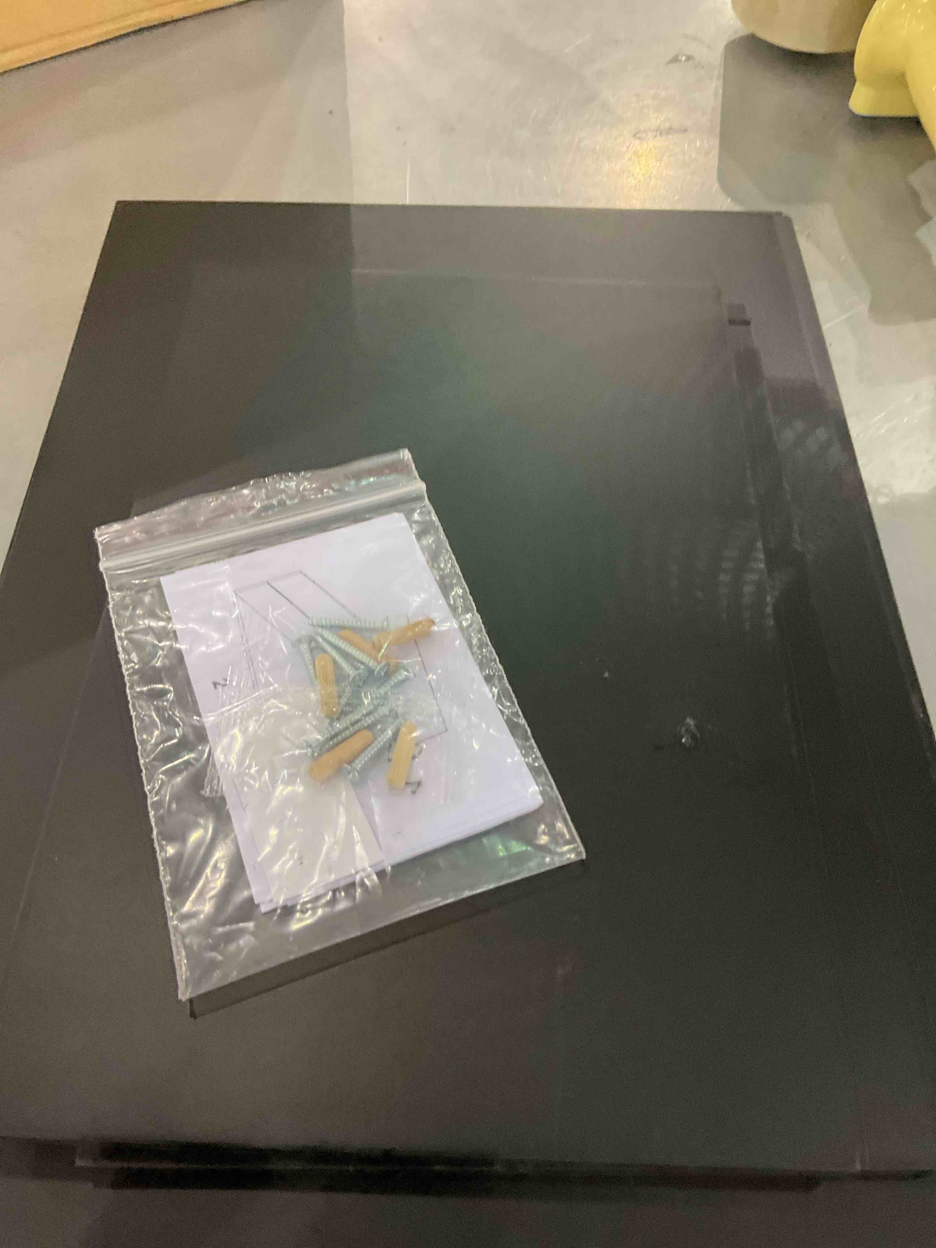 EMERIT Printer Stand Shelf with Storage Wood Desk Paper Organzier for Home/Office,Printer Riser, 2 Tire (Black,Medium)