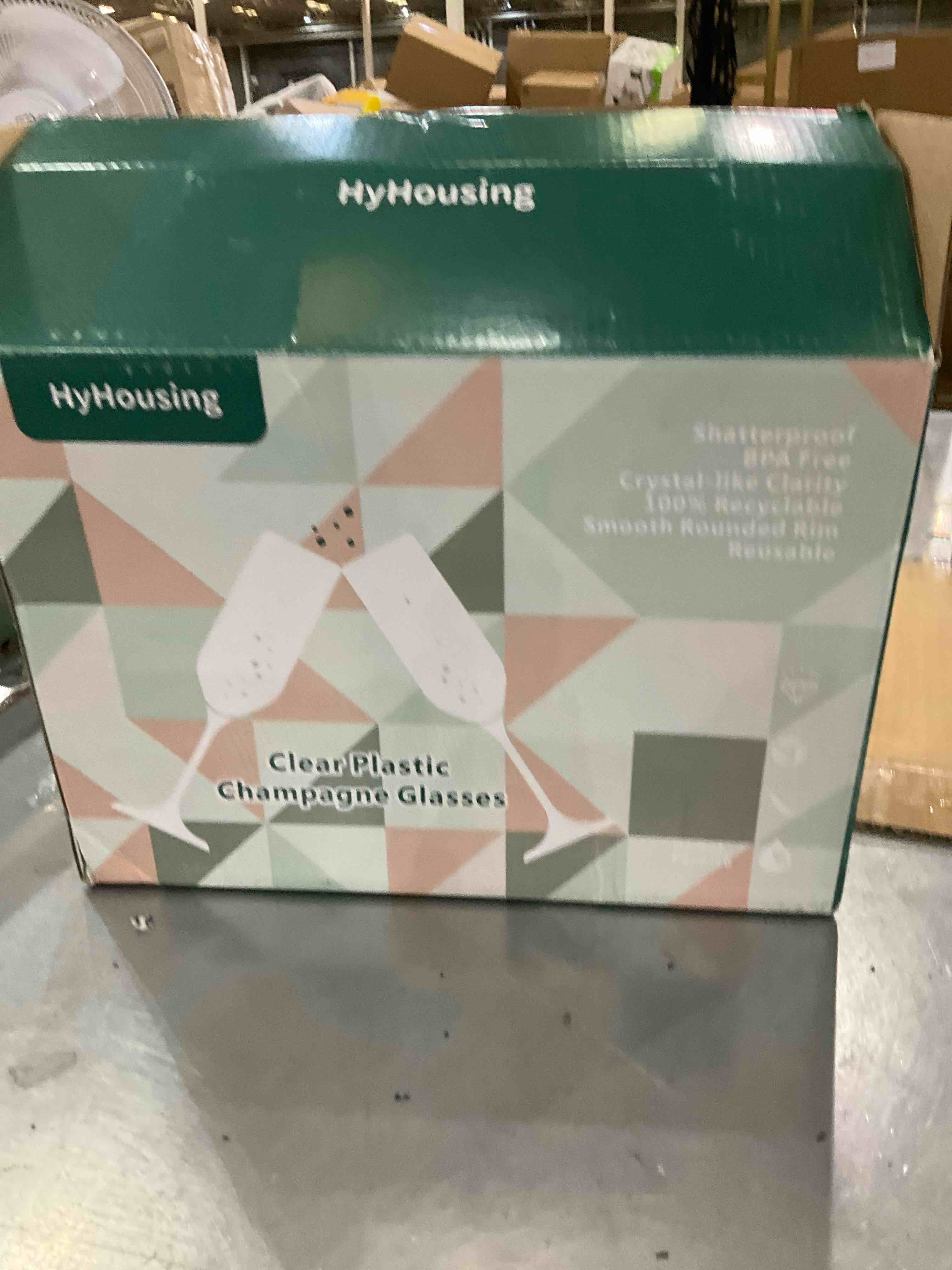 Clear Plastic Champagne Glasses